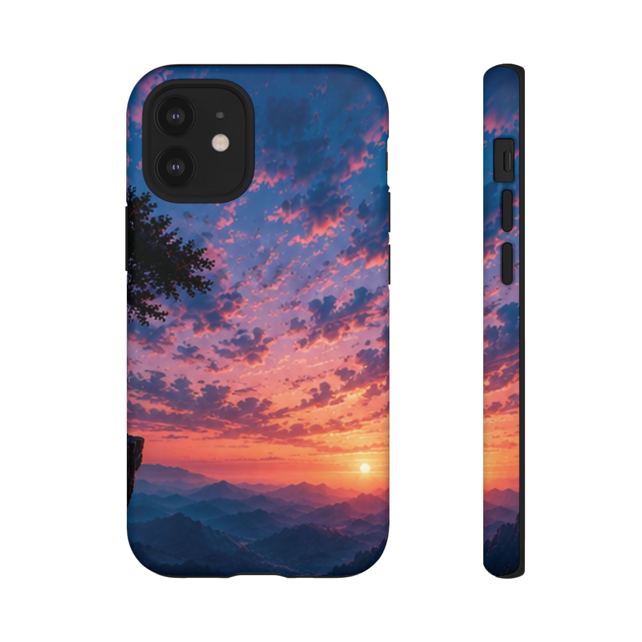 Sunset Mountain Phone Case — Tough Protective Phone Cover with Scenic Sunset Design