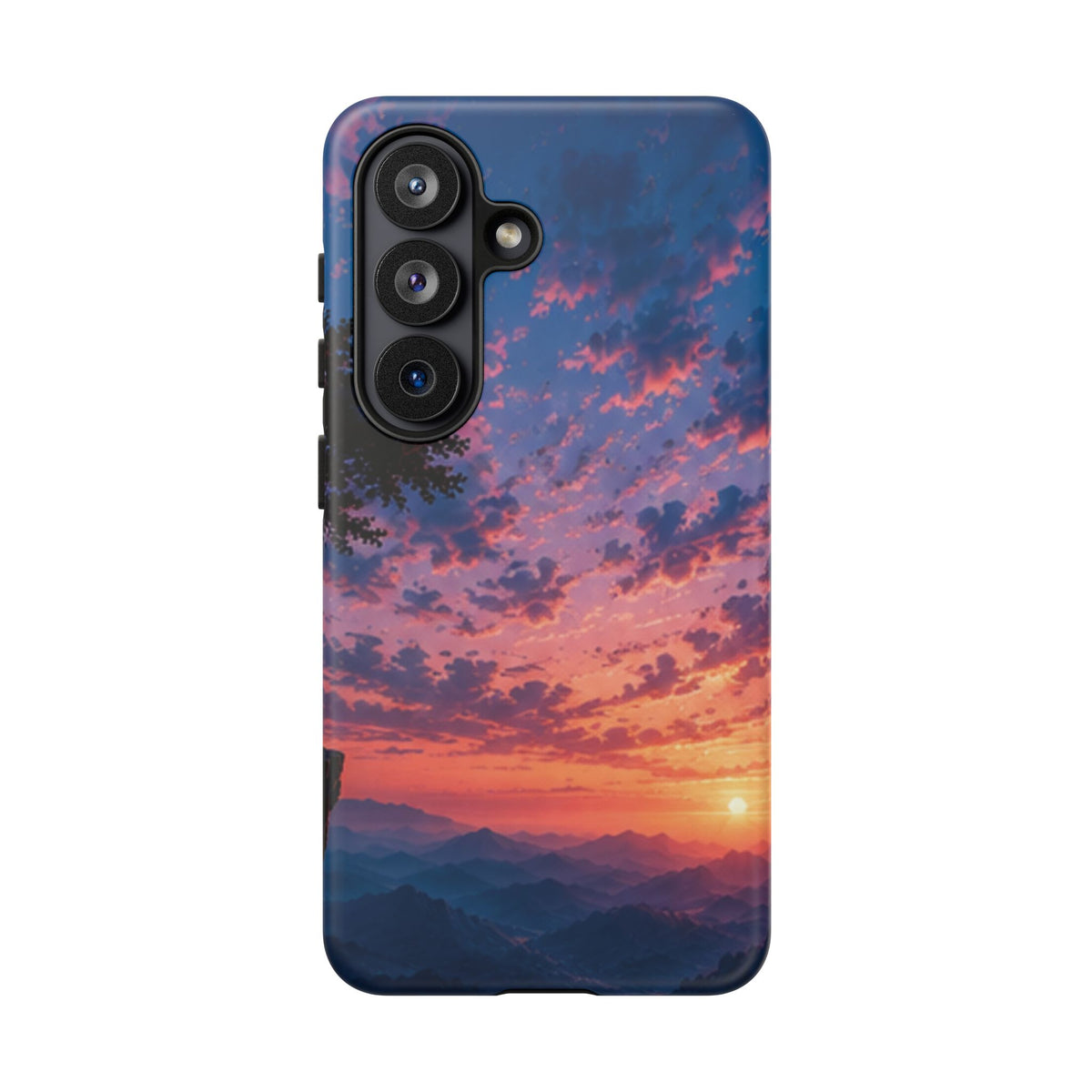 Sunset Mountain Phone Case — Tough Protective Phone Cover with Scenic Sunset Design
