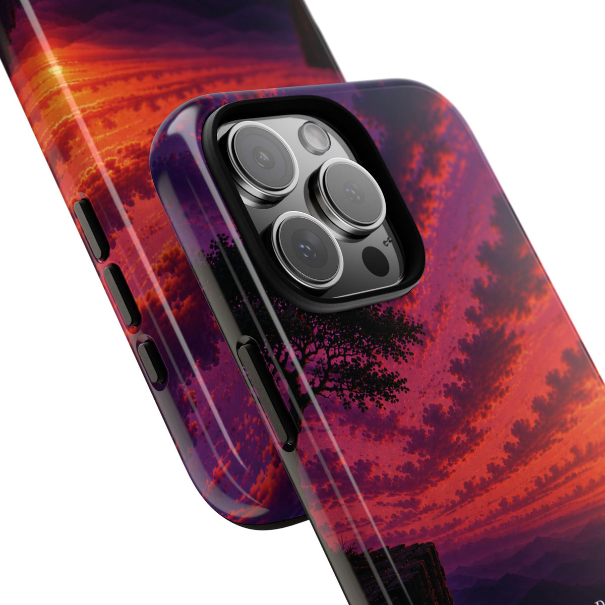 Sunset Serenity Phone Case – “A Place To Breathe, A Place To Heal” Inspirational Galaxy Case