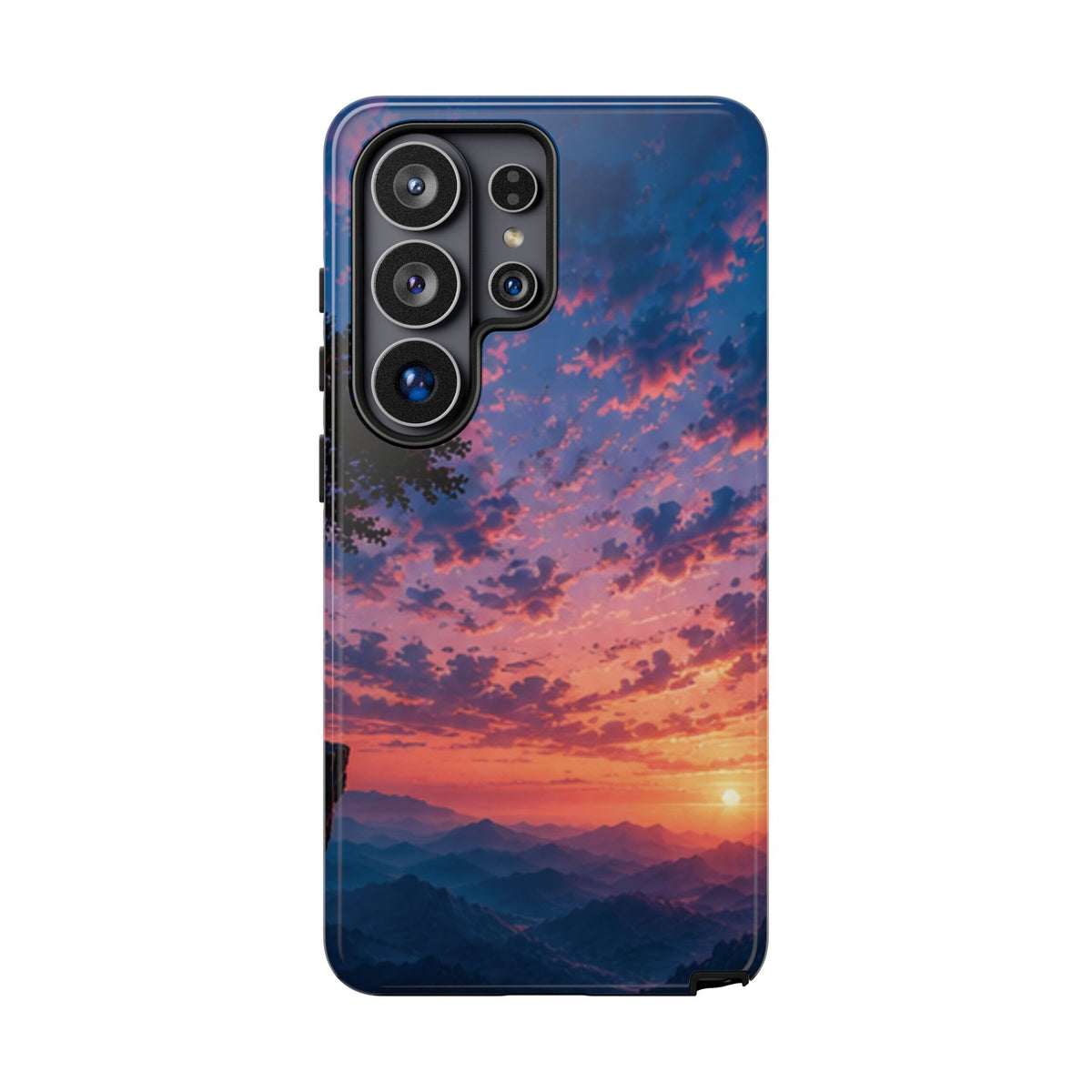 Sunset Mountain Phone Case — Tough Protective Phone Cover with Scenic Sunset Design