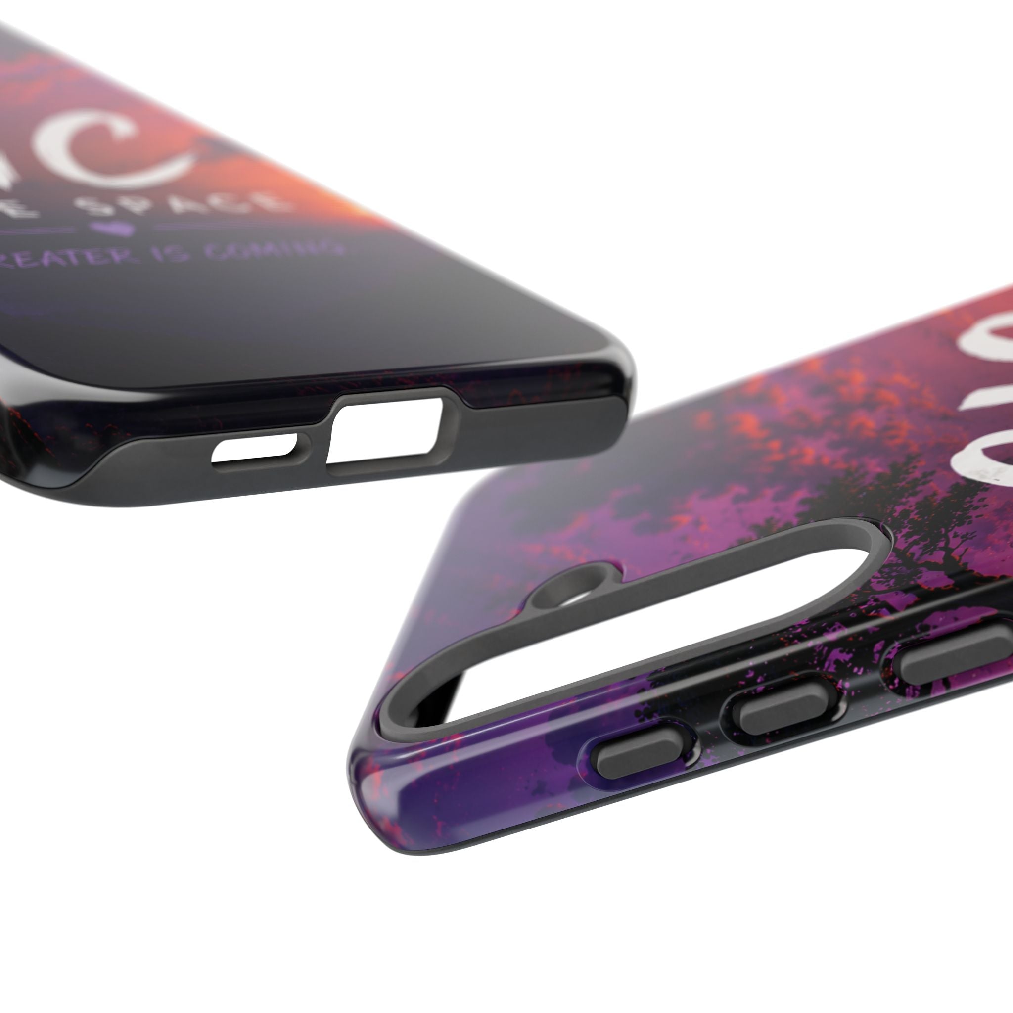 GIC Safe Space Tough Phone Case — "Greater Is Coming" Sunset Design
