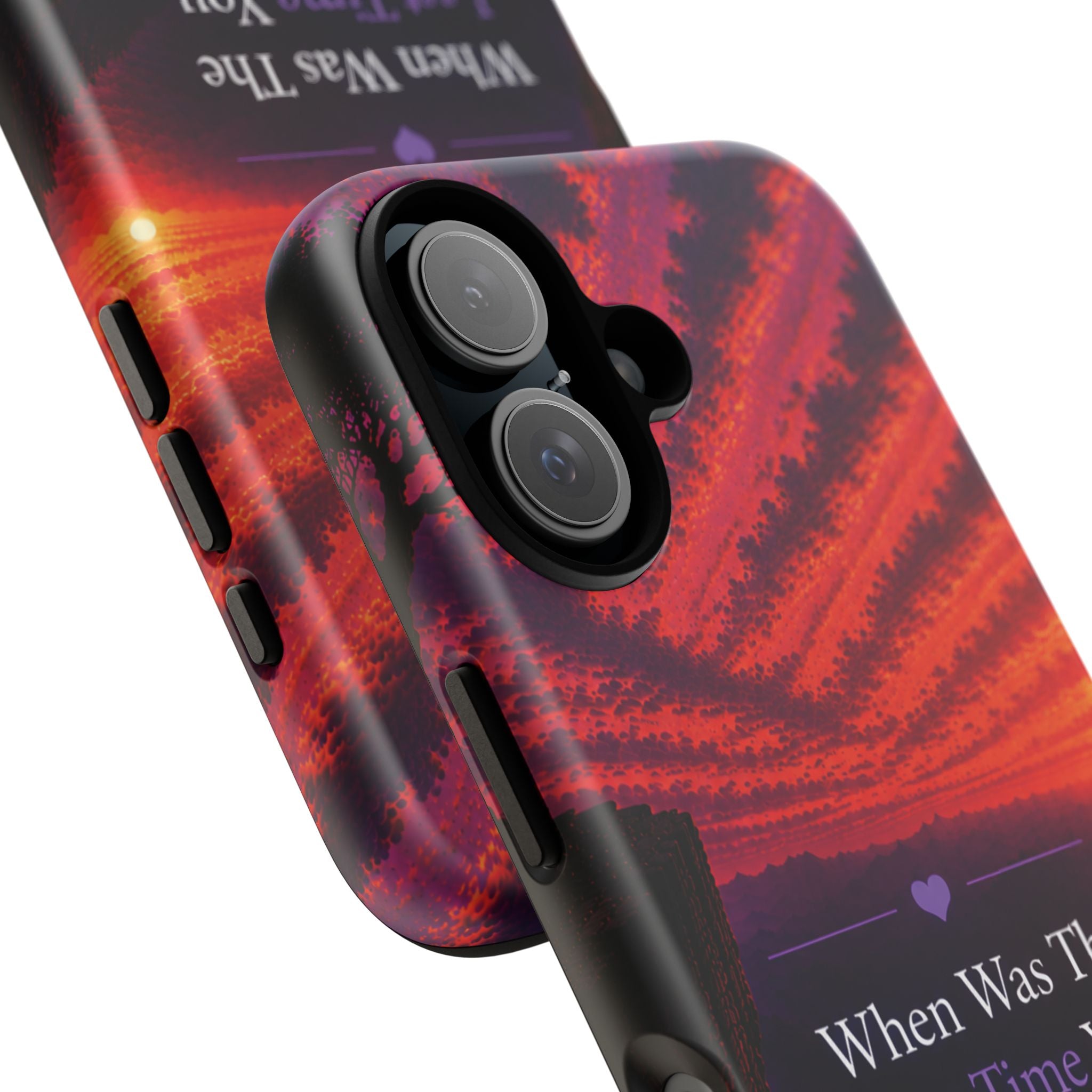 Inspirational Phone Case - "When Was The Last Time You Checked On Yourself?" Sunset Self-Care Quote