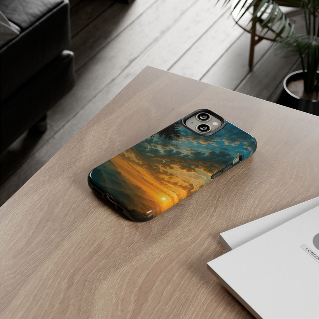 Sunrise Mountain Landscape Tough Phone Case