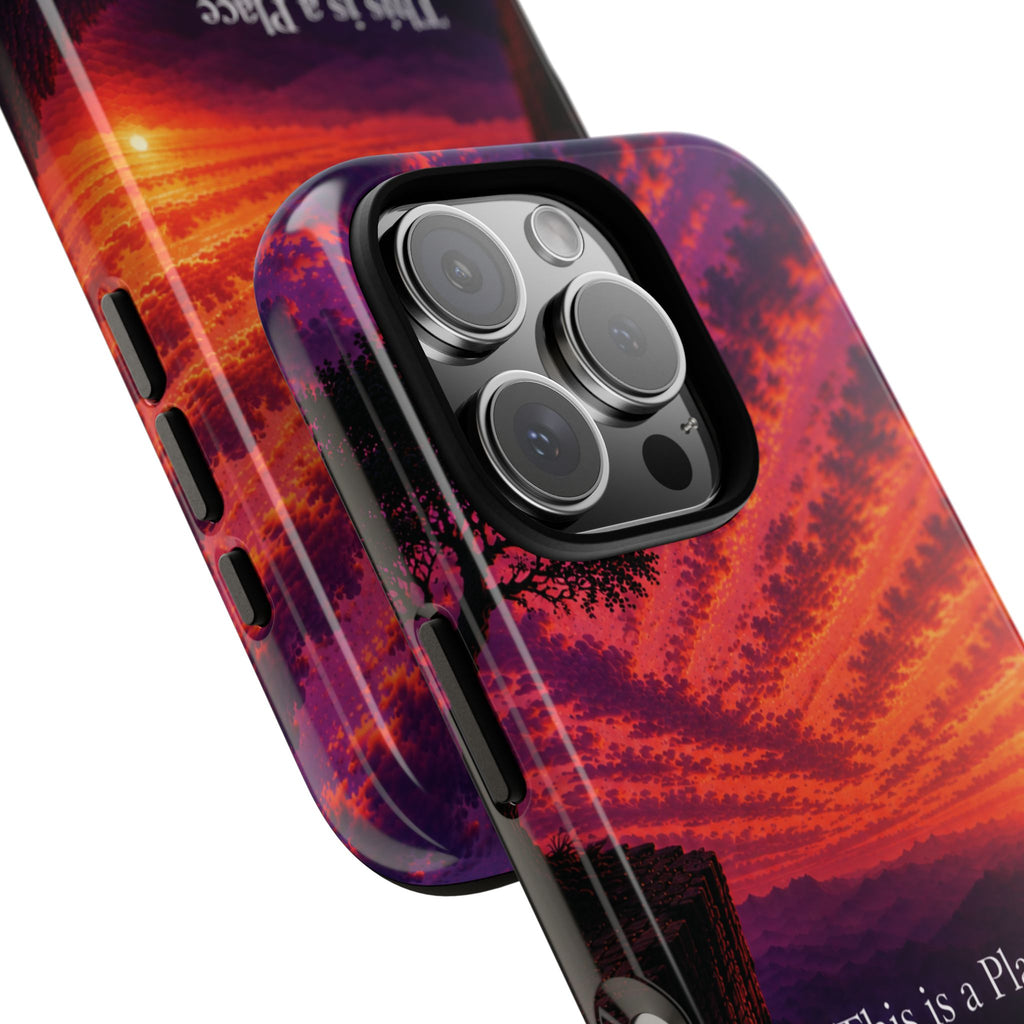 Phone Case — "This is a Place Where You're Seen, You're Heard and Not Judged" Sunset Design