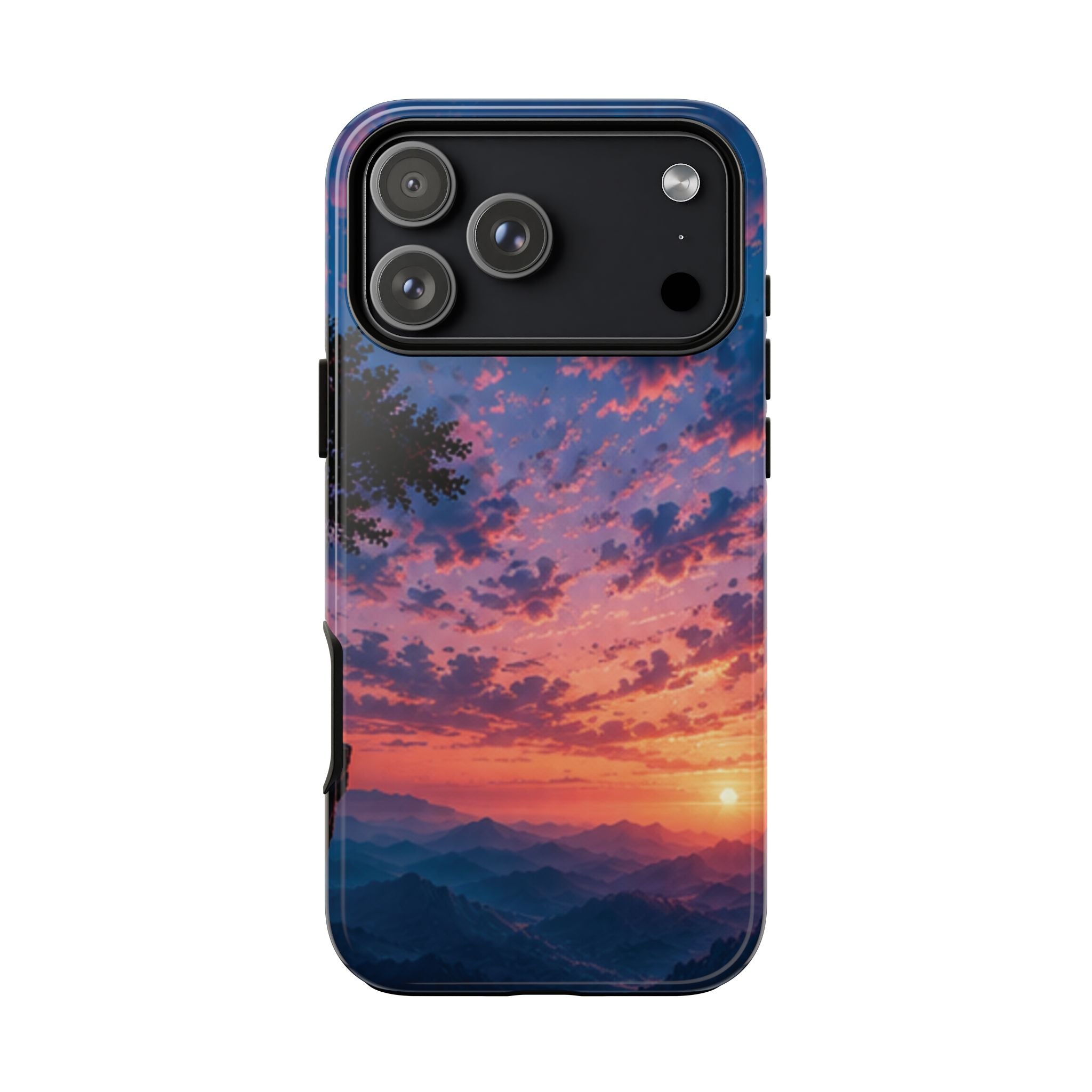 Sunset Mountain Phone Case — Tough Protective Phone Cover with Scenic Sunset Design