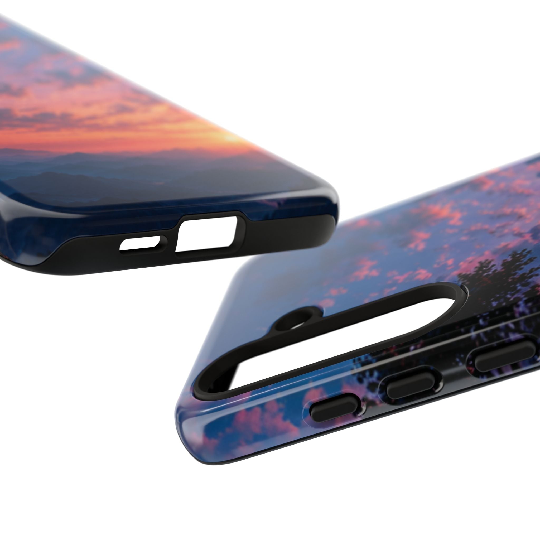 Sunset Mountain Phone Case — Tough Protective Phone Cover with Scenic Sunset Design