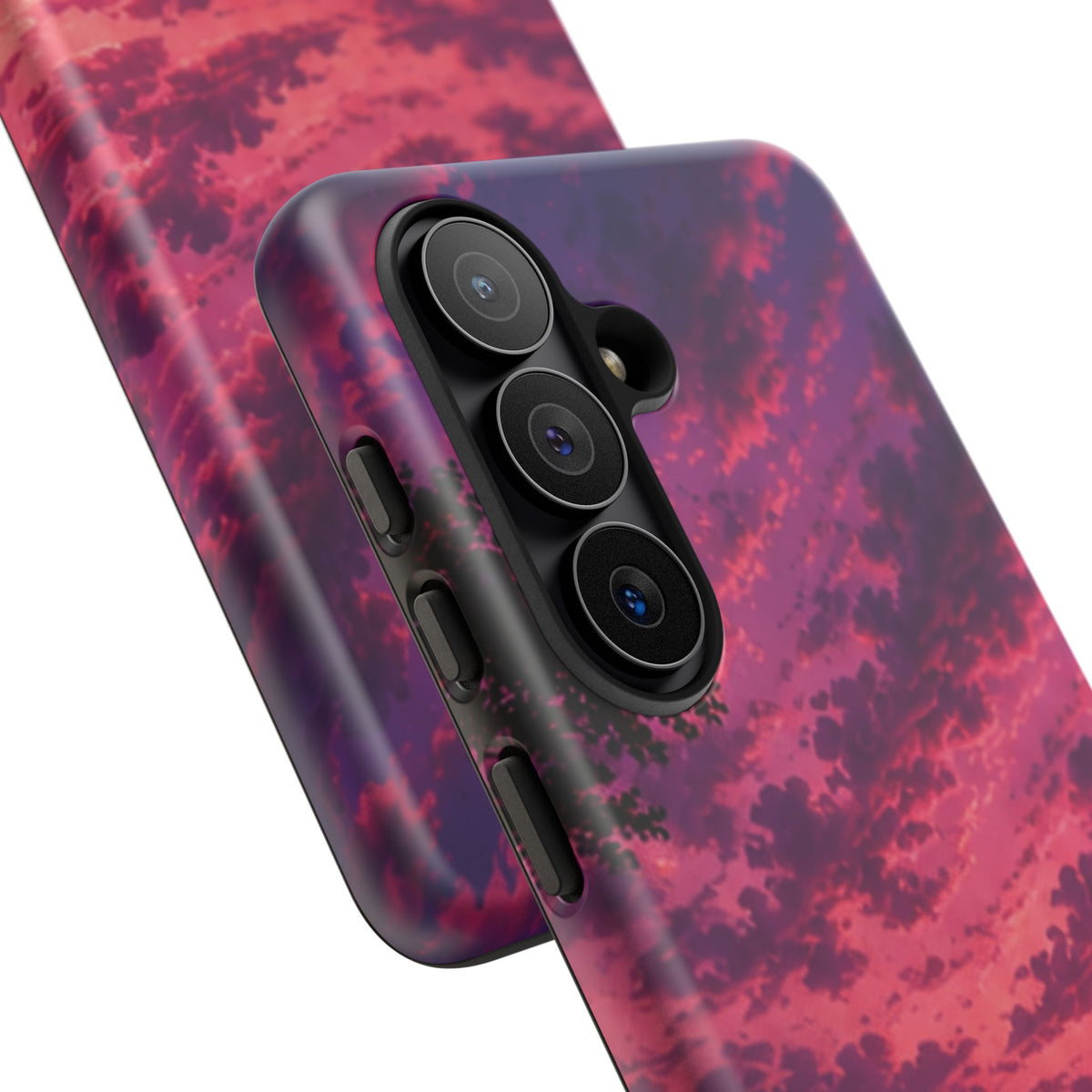 Sunset Mountain Phone Case — Purple Pink Scenic Tough Case
