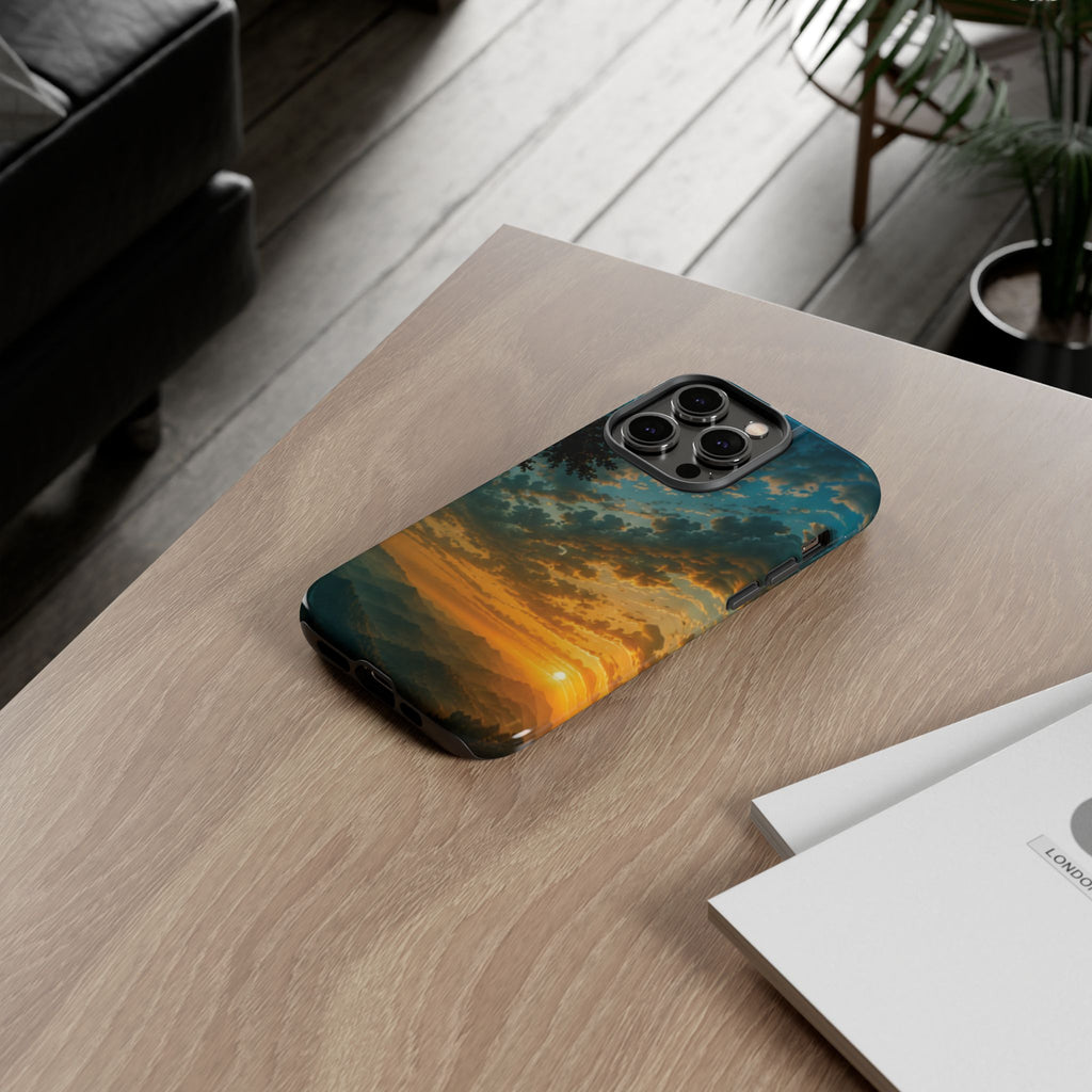 Sunrise Mountain Landscape Tough Phone Case