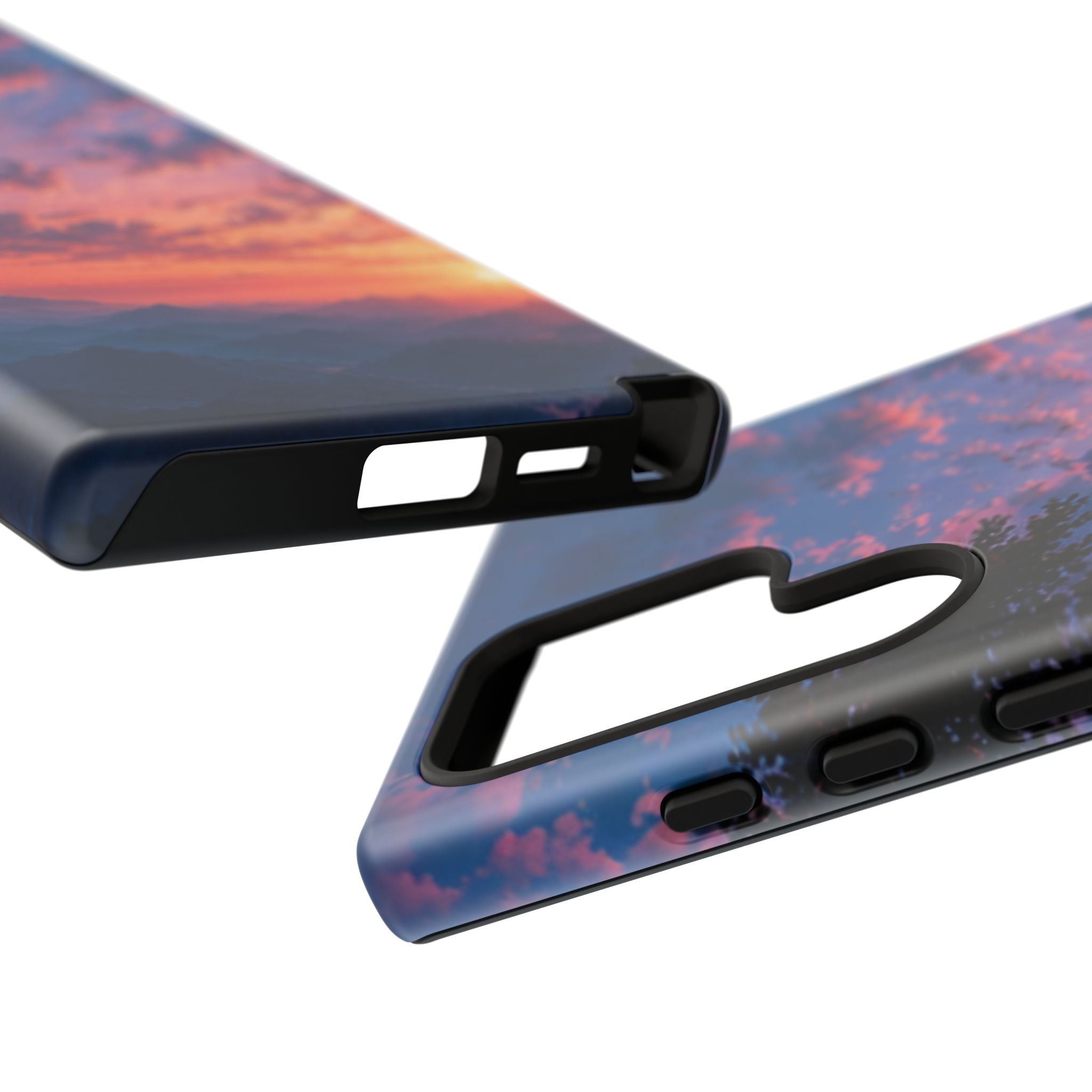 Sunset Mountain Phone Case — Tough Protective Phone Cover with Scenic Sunset Design