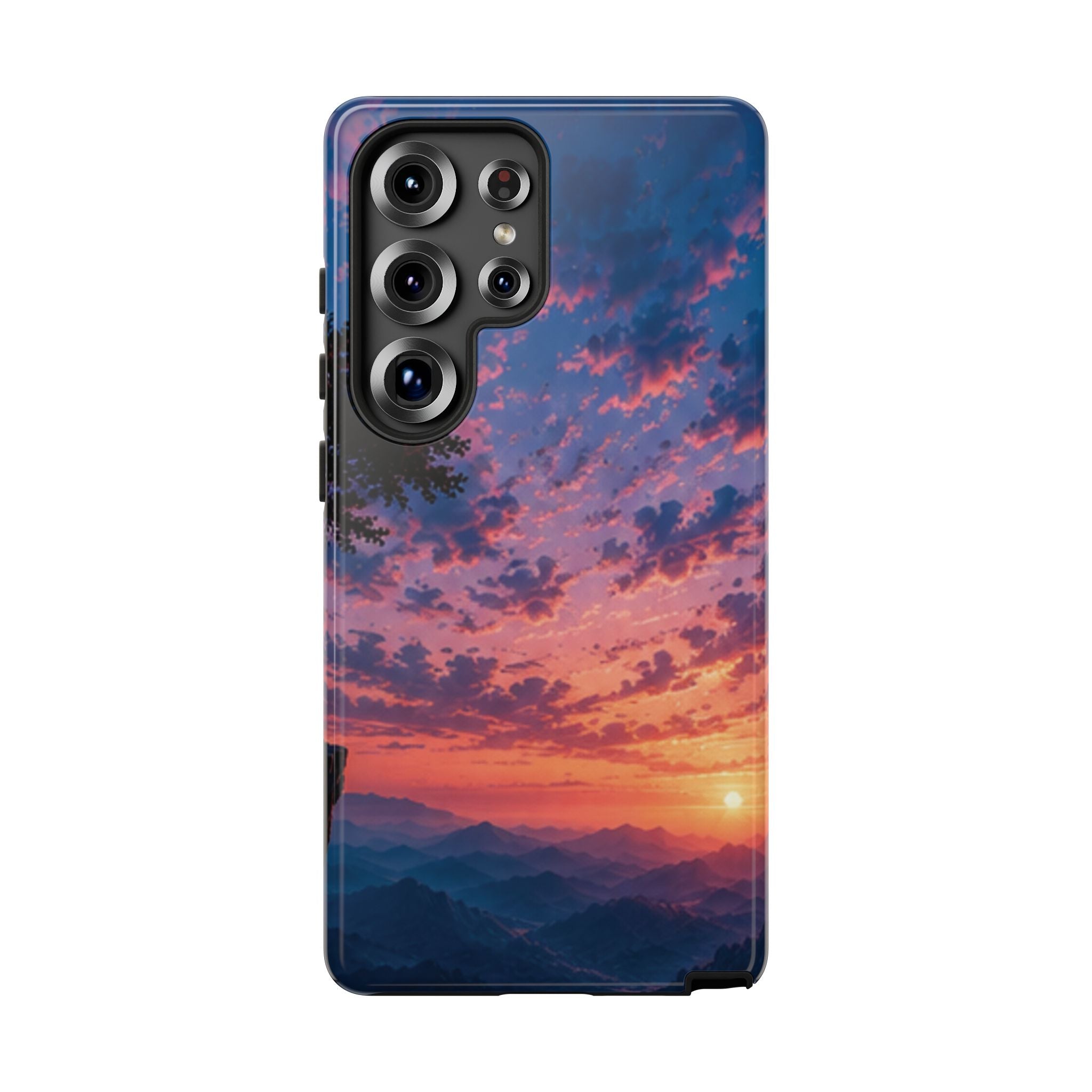 Sunset Mountain Phone Case — Tough Protective Phone Cover with Scenic Sunset Design