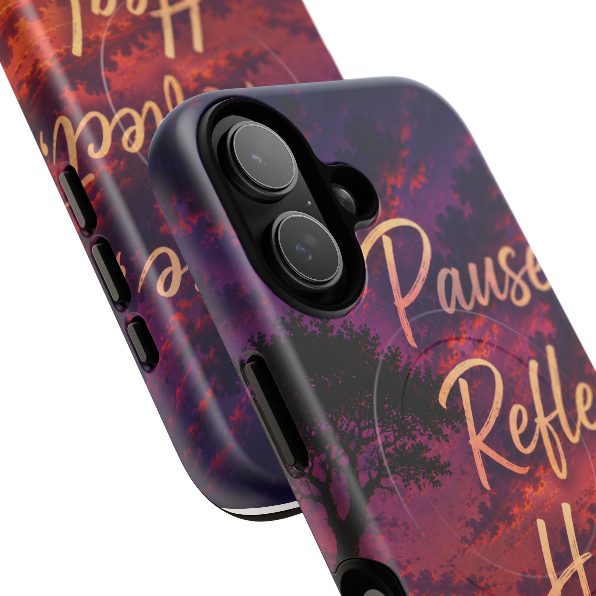 Pause Reflect Heal and Grow Phone Case — Tough Magnetic iPhone Cover