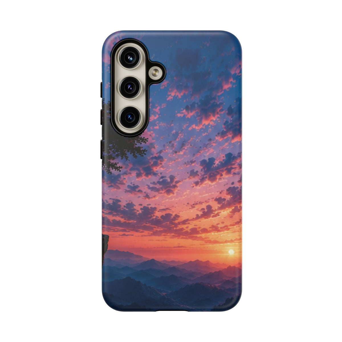 Sunset Mountain Phone Case — Tough Protective Phone Cover with Scenic Sunset Design