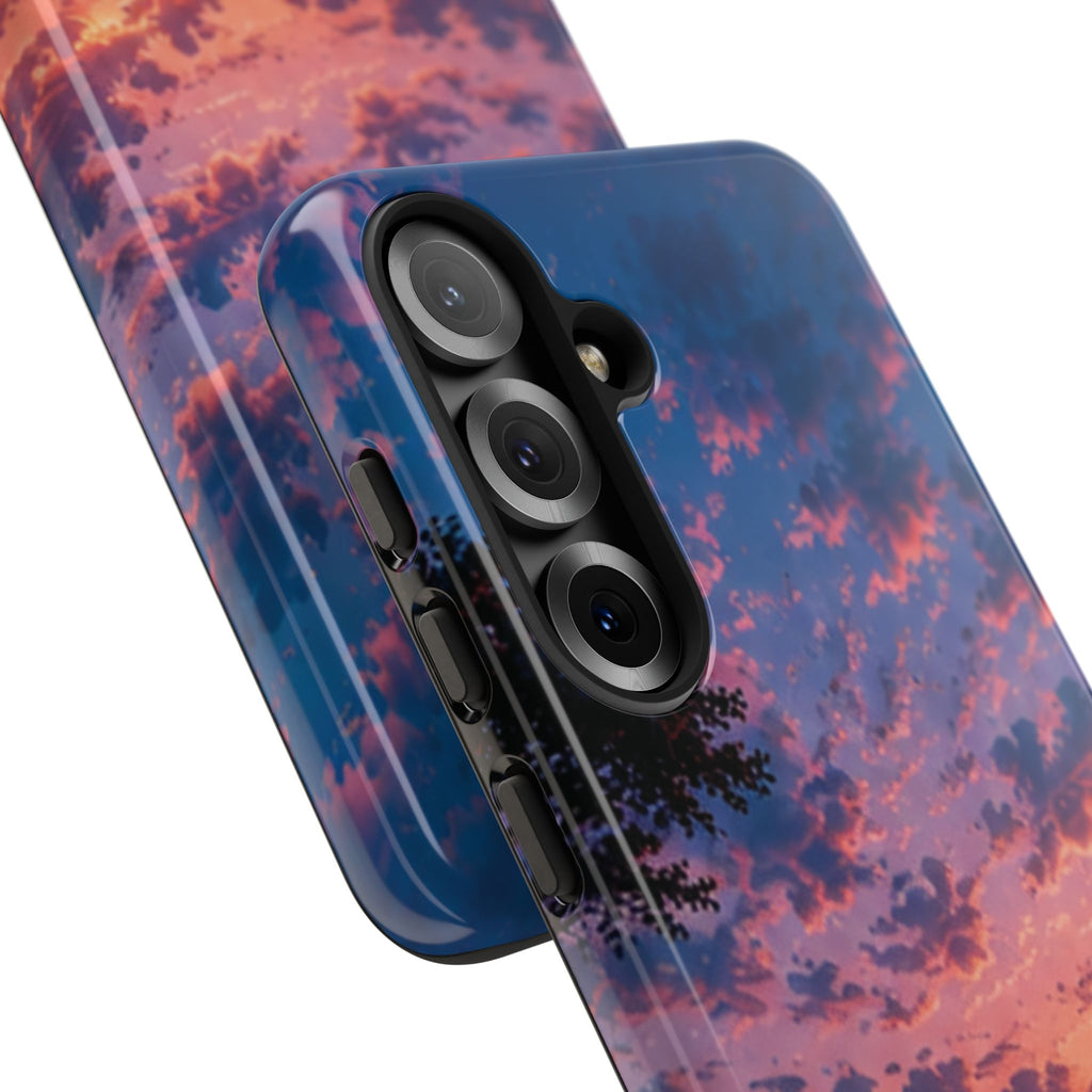 Sunset Mountain Phone Case — Tough Protective Phone Cover with Scenic Sunset Design