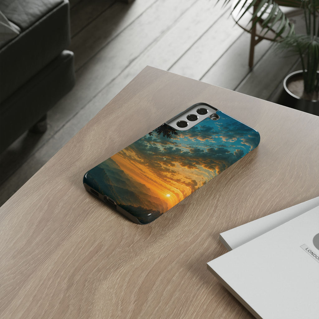 Sunrise Mountain Landscape Tough Phone Case