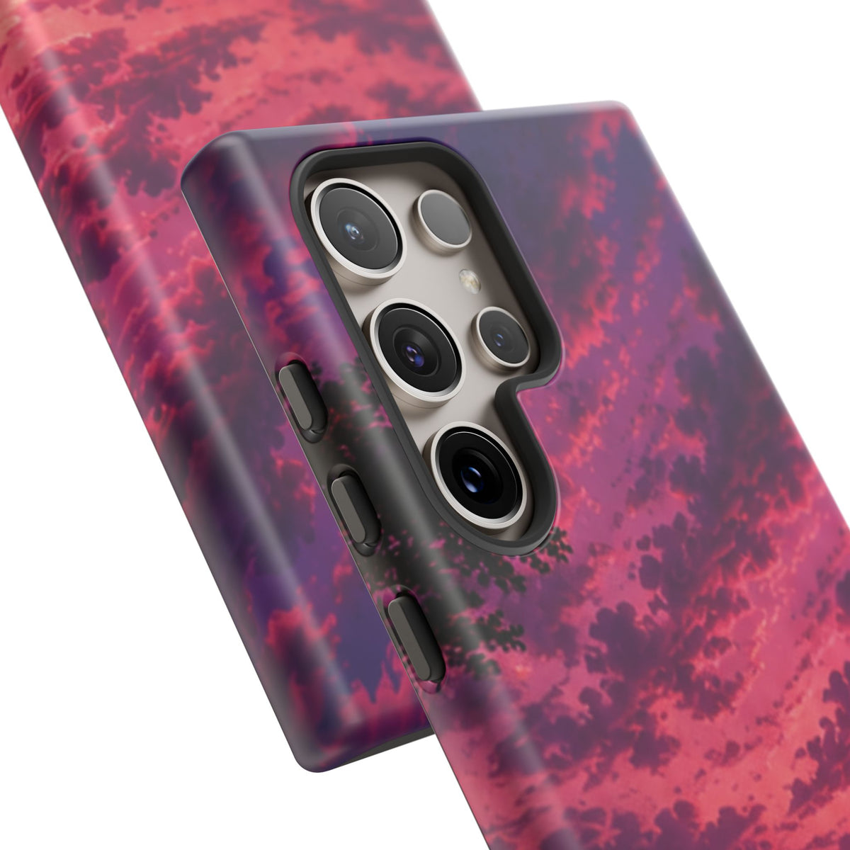 Sunset Mountain Phone Case — Purple Pink Scenic Tough Case