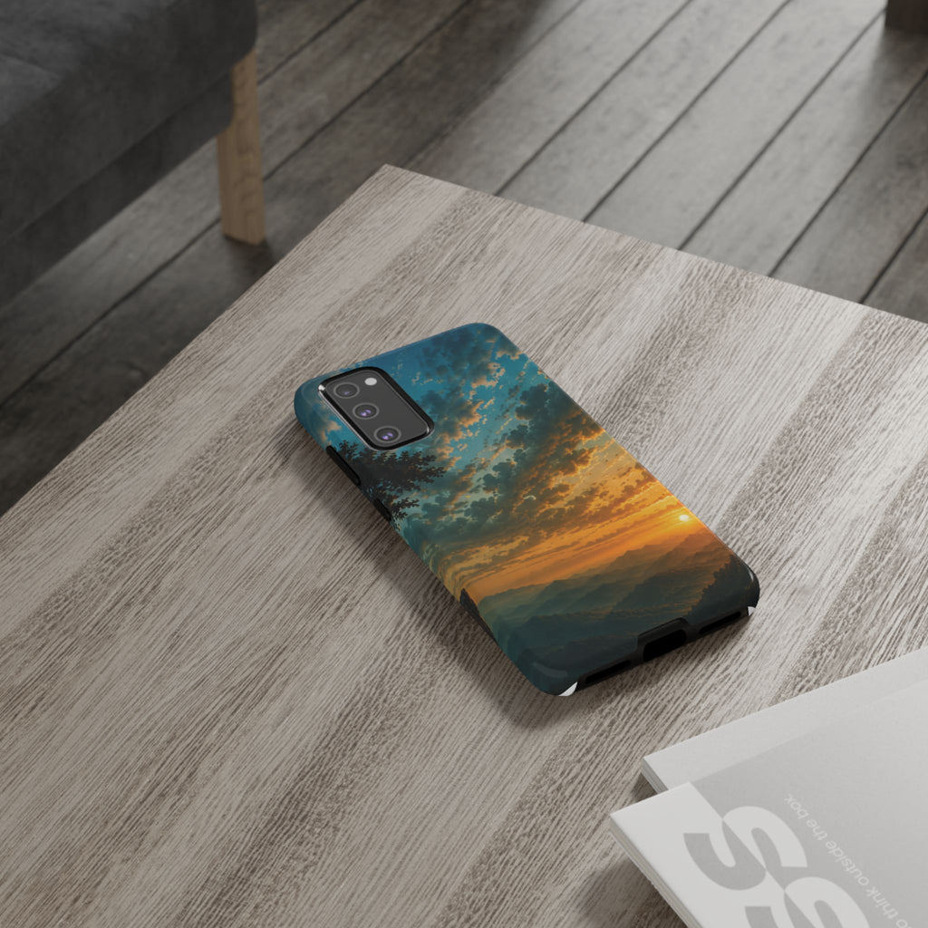 Sunrise Mountain Landscape Tough Phone Case