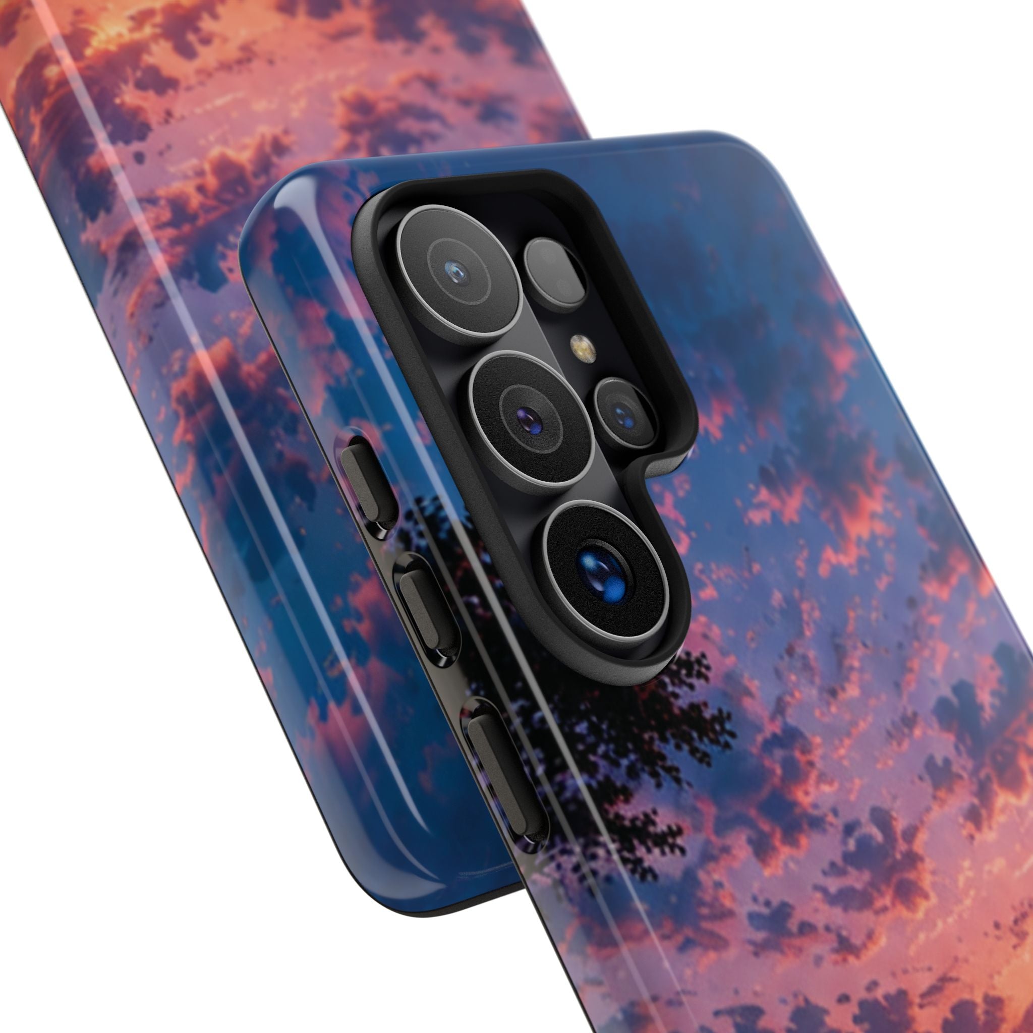 Sunset Mountain Phone Case — Tough Protective Phone Cover with Scenic Sunset Design