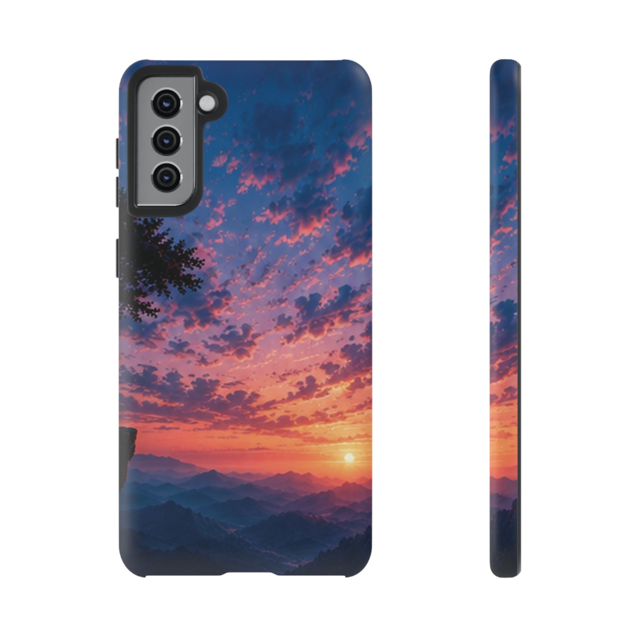 Sunset Mountain Phone Case — Tough Protective Phone Cover with Scenic Sunset Design