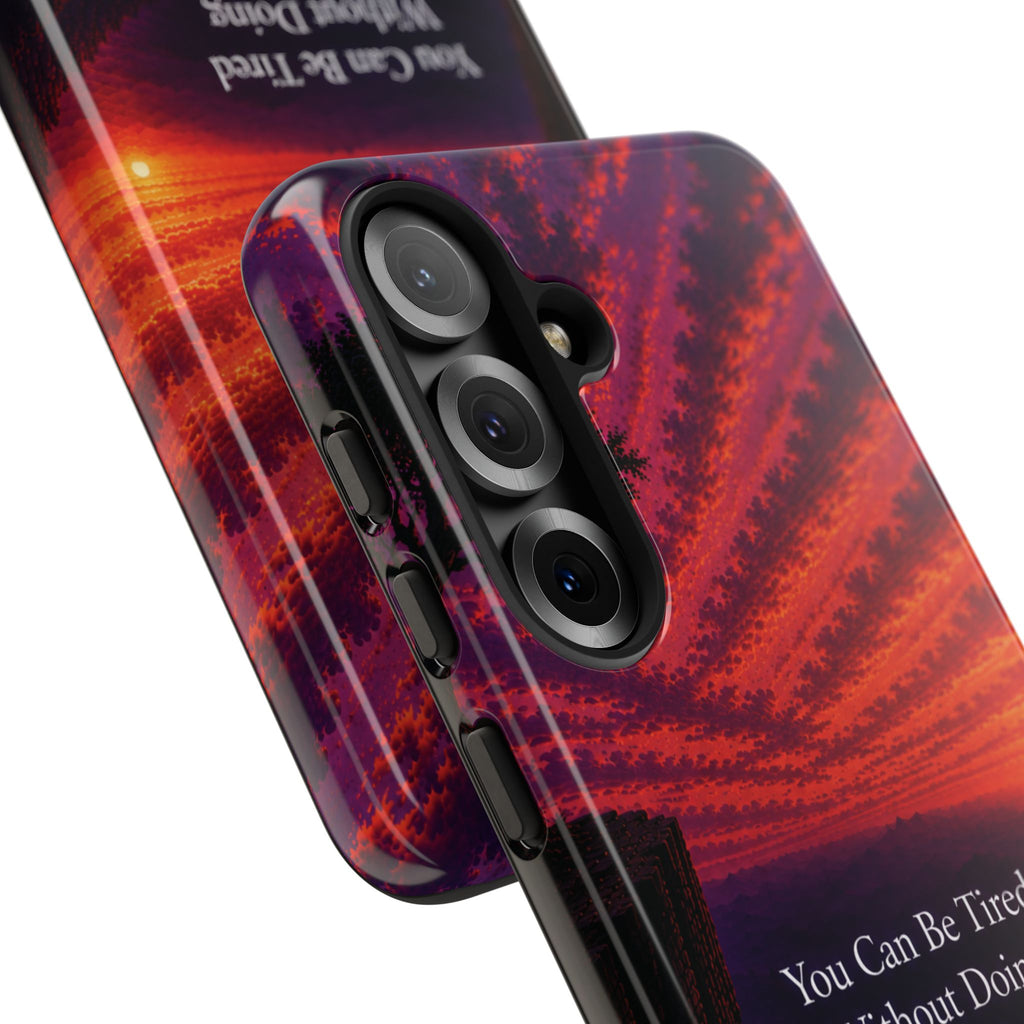 Phone Case — "Greater Is Coming" Inspirational Sunset Design