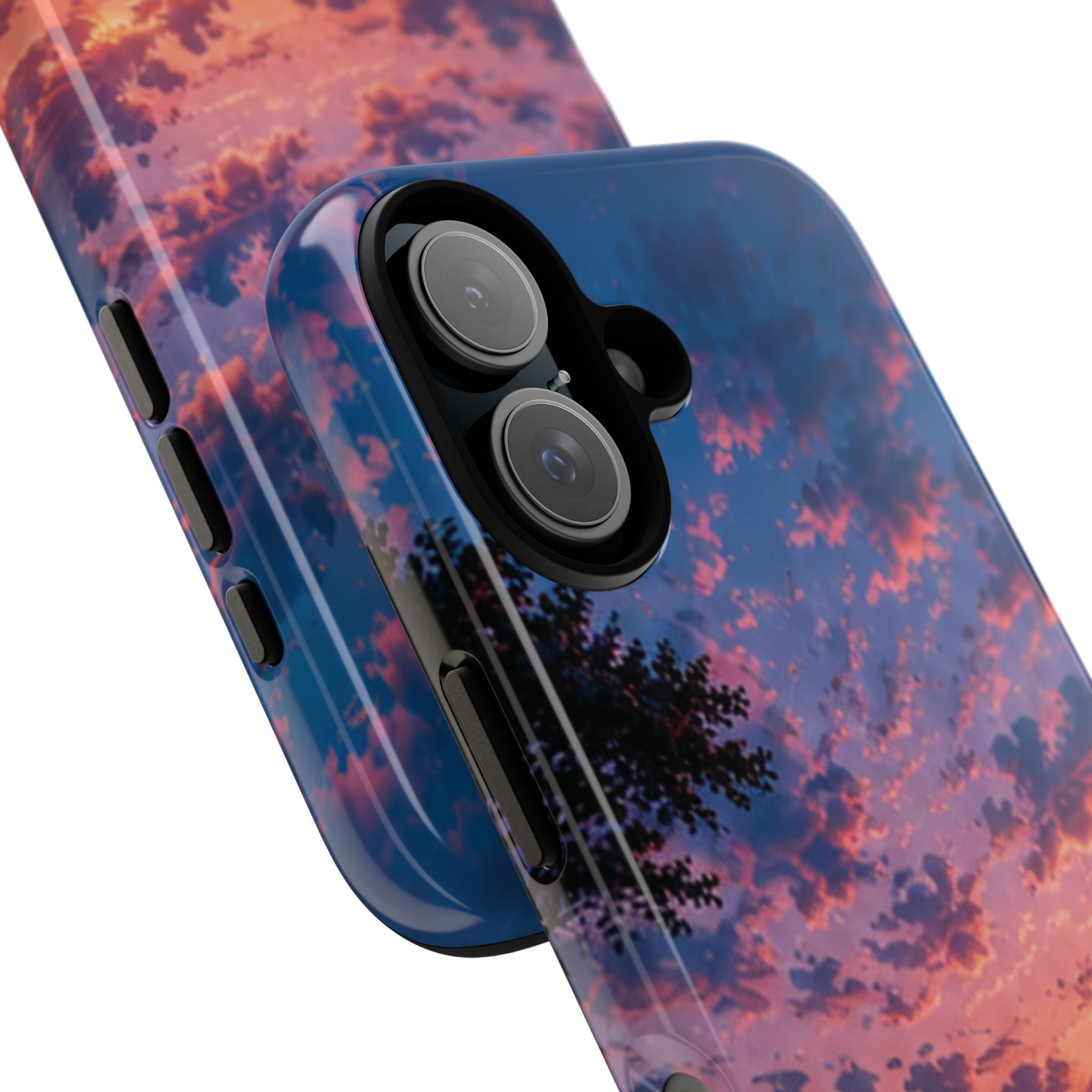 Sunset Mountain Phone Case — Tough Protective Phone Cover with Scenic Sunset Design