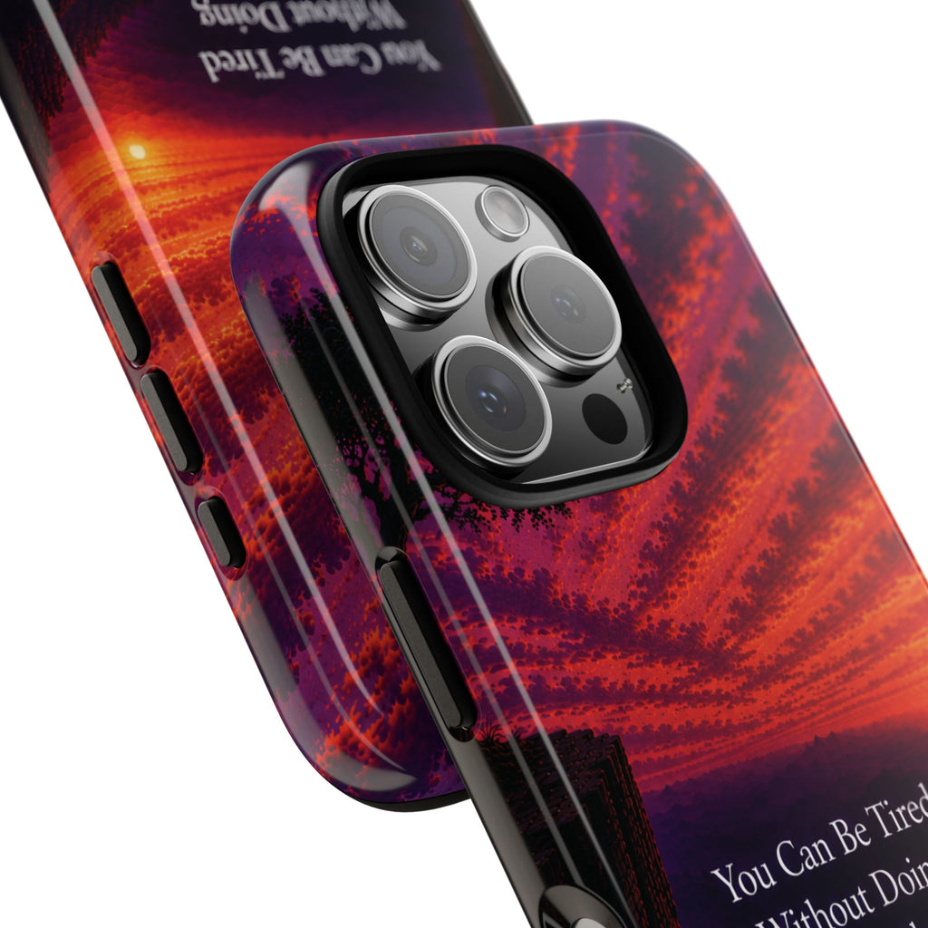 Phone Case — "Greater Is Coming" Inspirational Sunset Design