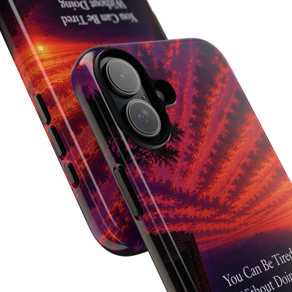 Phone Case — "Greater Is Coming" Inspirational Sunset Design