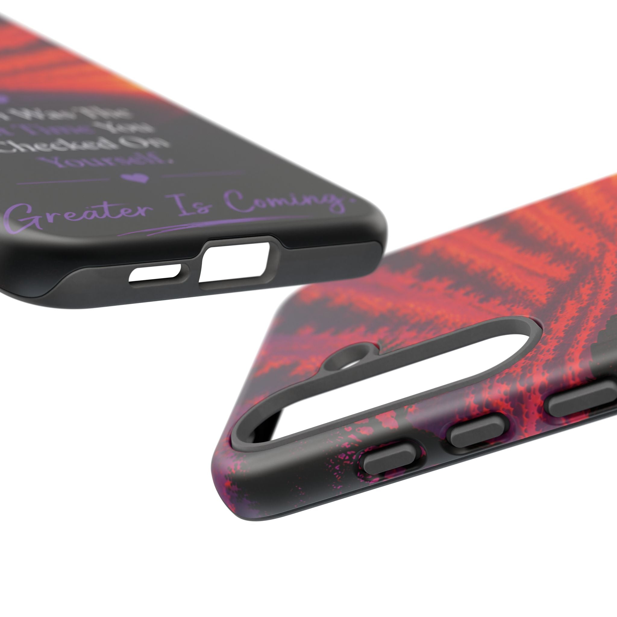 Inspirational Phone Case - "When Was The Last Time You Checked On Yourself?" Sunset Self-Care Quote