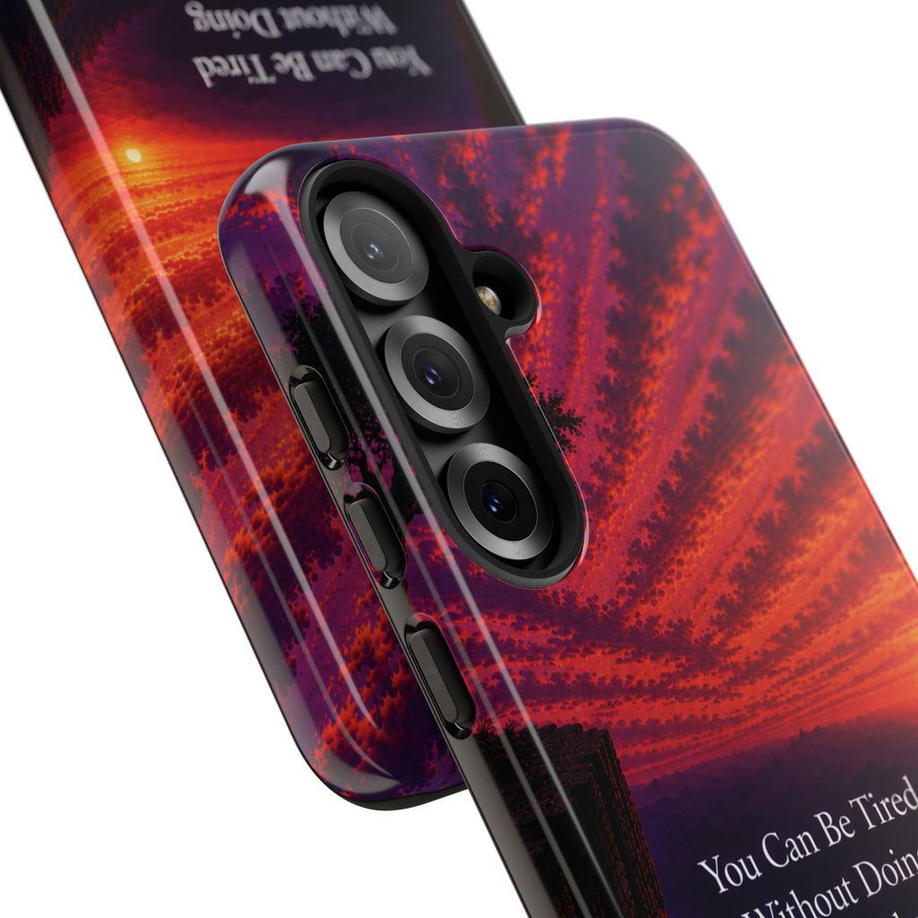Phone Case — "Greater Is Coming" Inspirational Sunset Design