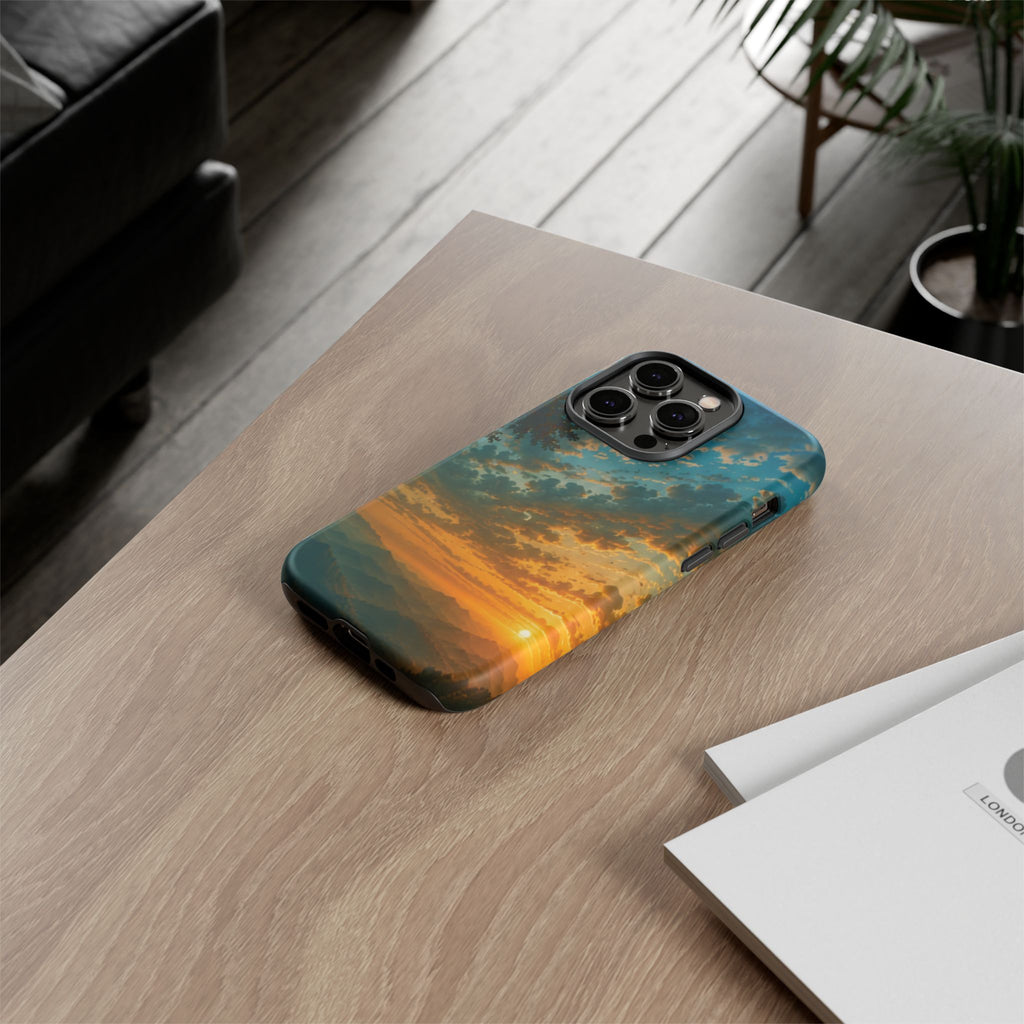 Sunrise Mountain Landscape Tough Phone Case
