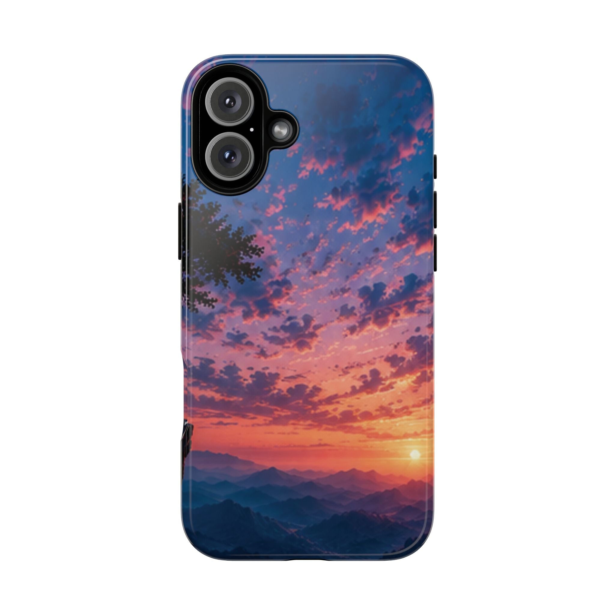 Sunset Mountain Phone Case — Tough Protective Phone Cover with Scenic Sunset Design