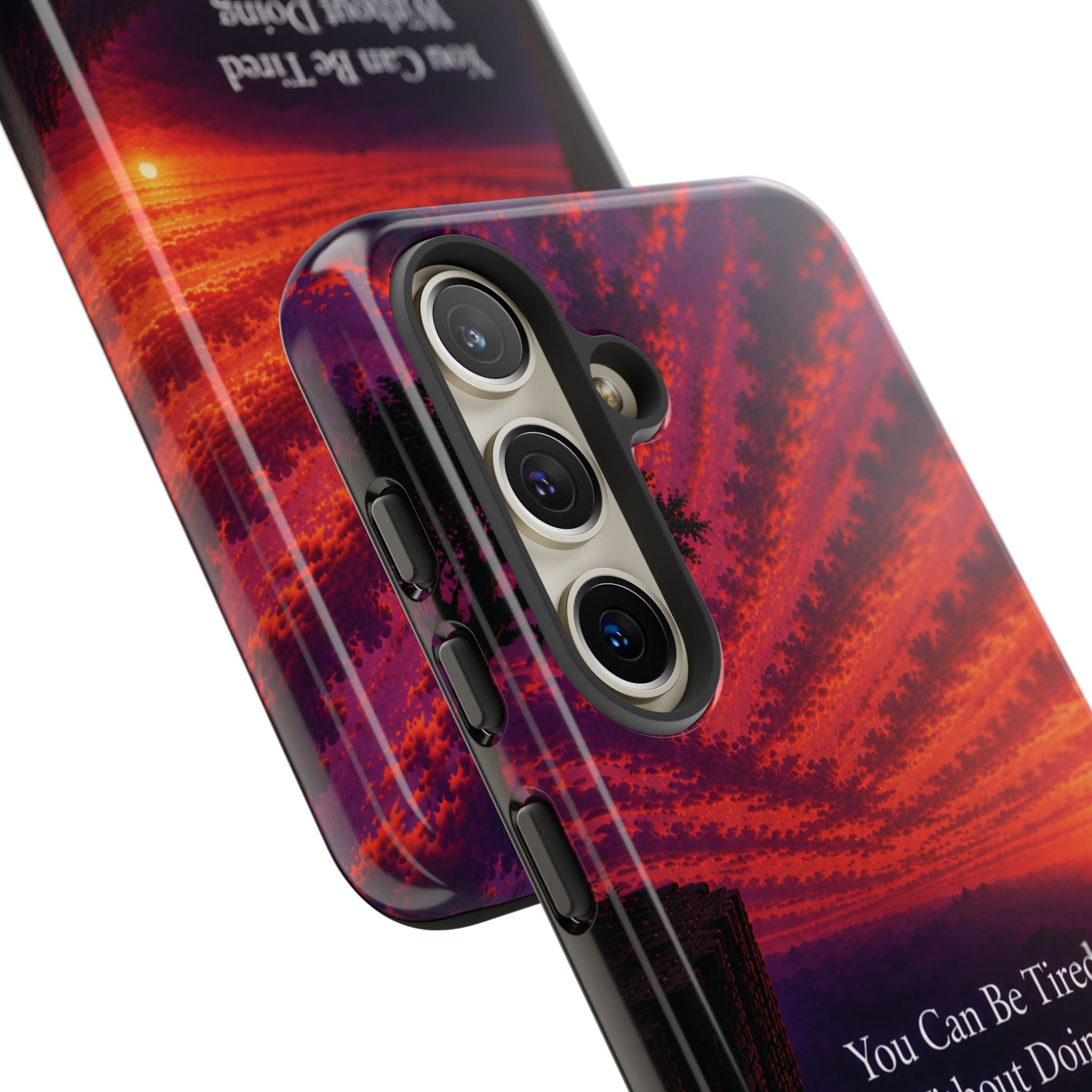 Phone Case — "Greater Is Coming" Inspirational Sunset Design