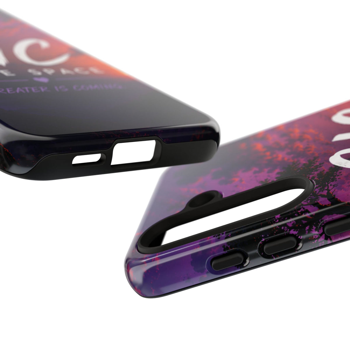 GIC Safe Space Tough Phone Case — "Greater Is Coming" Sunset Design