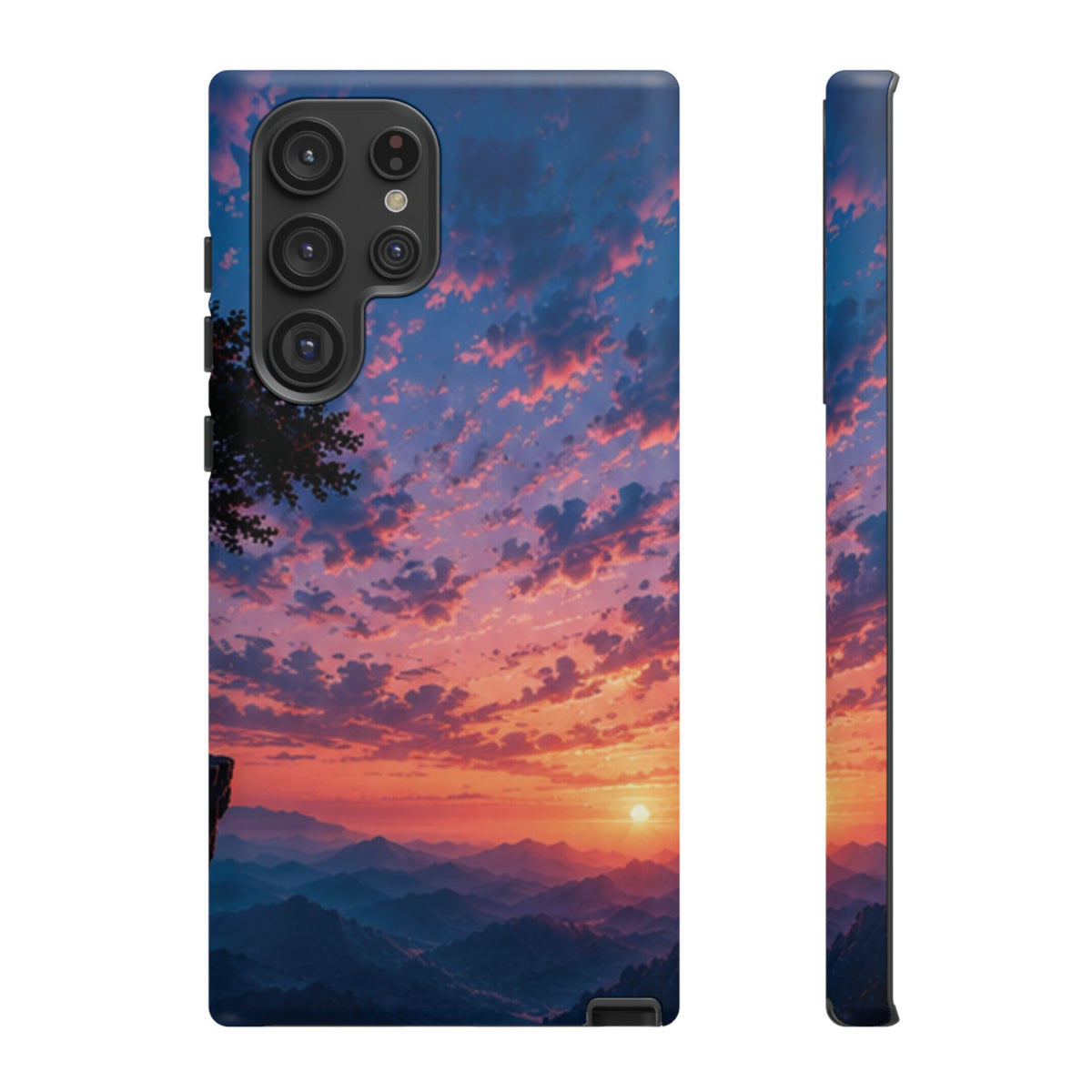 Sunset Mountain Phone Case — Tough Protective Phone Cover with Scenic Sunset Design