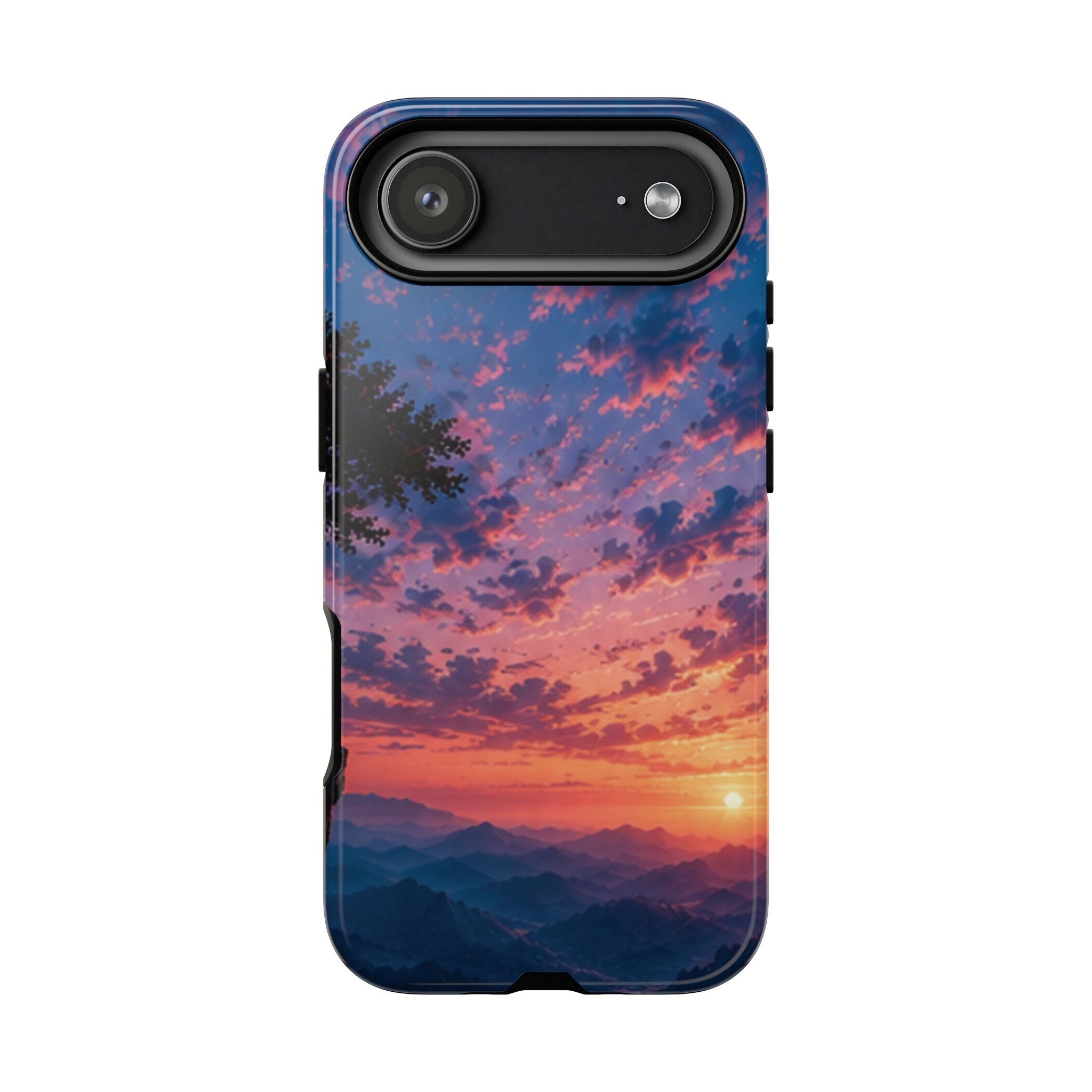 Sunset Mountain Phone Case — Tough Protective Phone Cover with Scenic Sunset Design