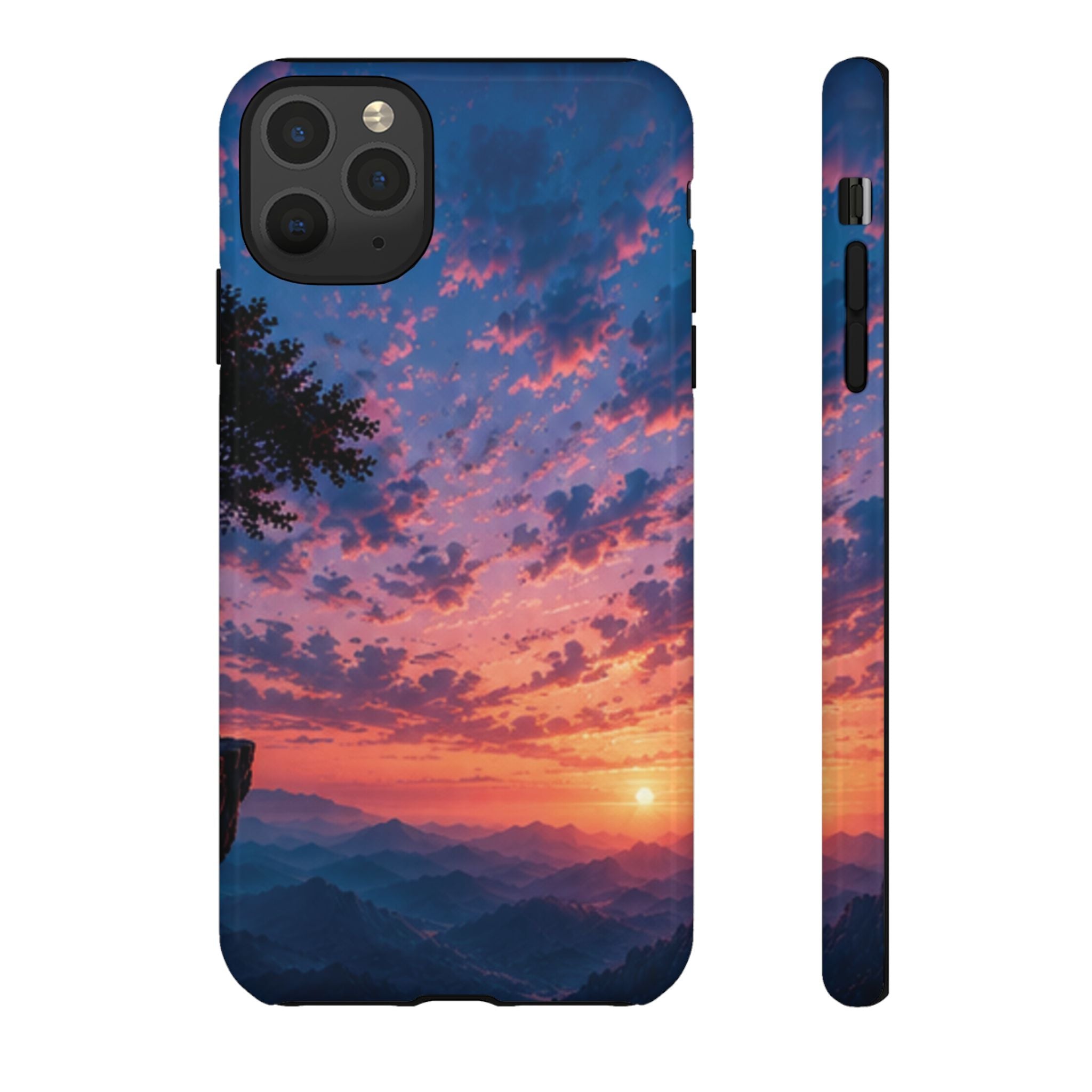 Sunset Mountain Phone Case — Tough Protective Phone Cover with Scenic Sunset Design