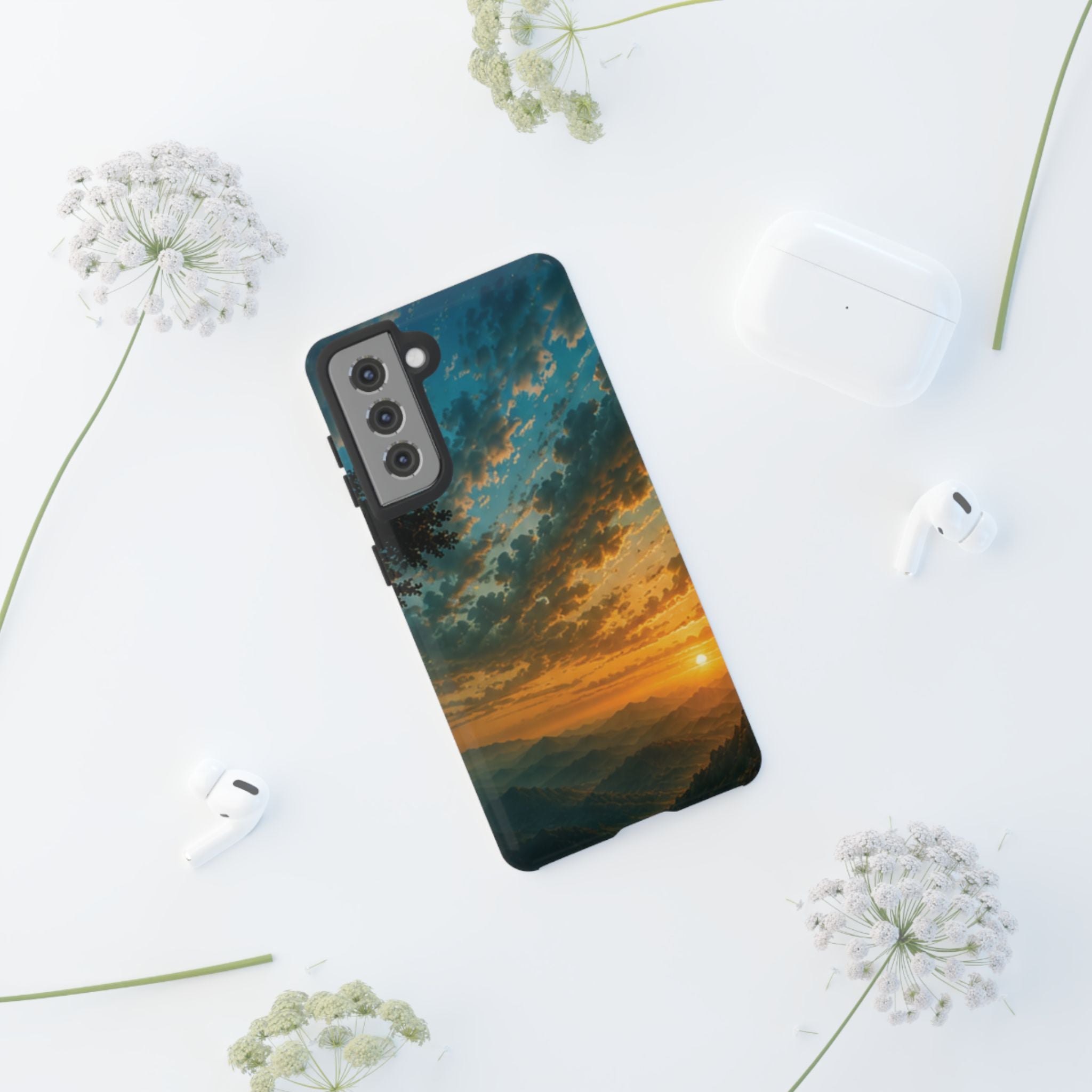 Sunrise Mountain Landscape Tough Phone Case