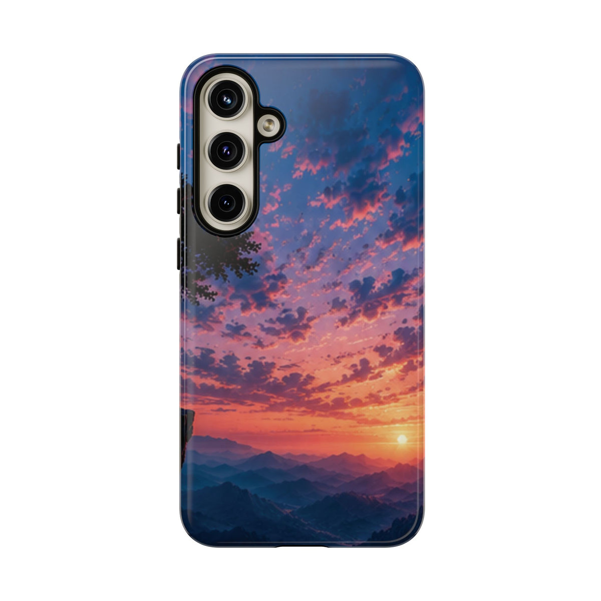 Sunset Mountain Phone Case — Tough Protective Phone Cover with Scenic Sunset Design