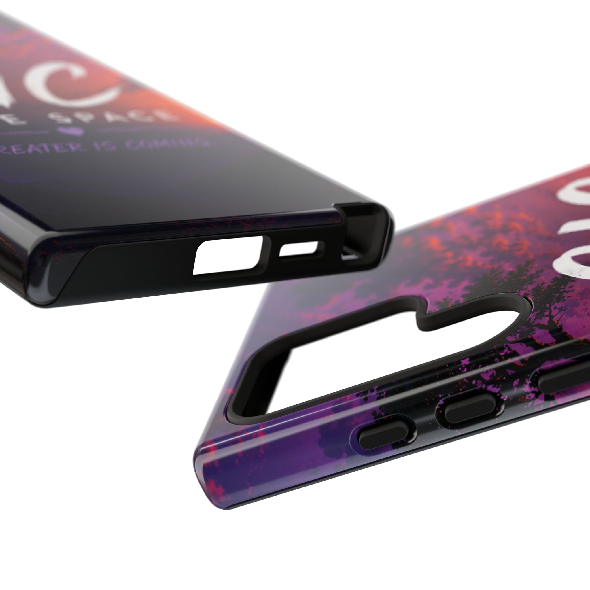 GIC Safe Space Tough Phone Case — "Greater Is Coming" Sunset Design