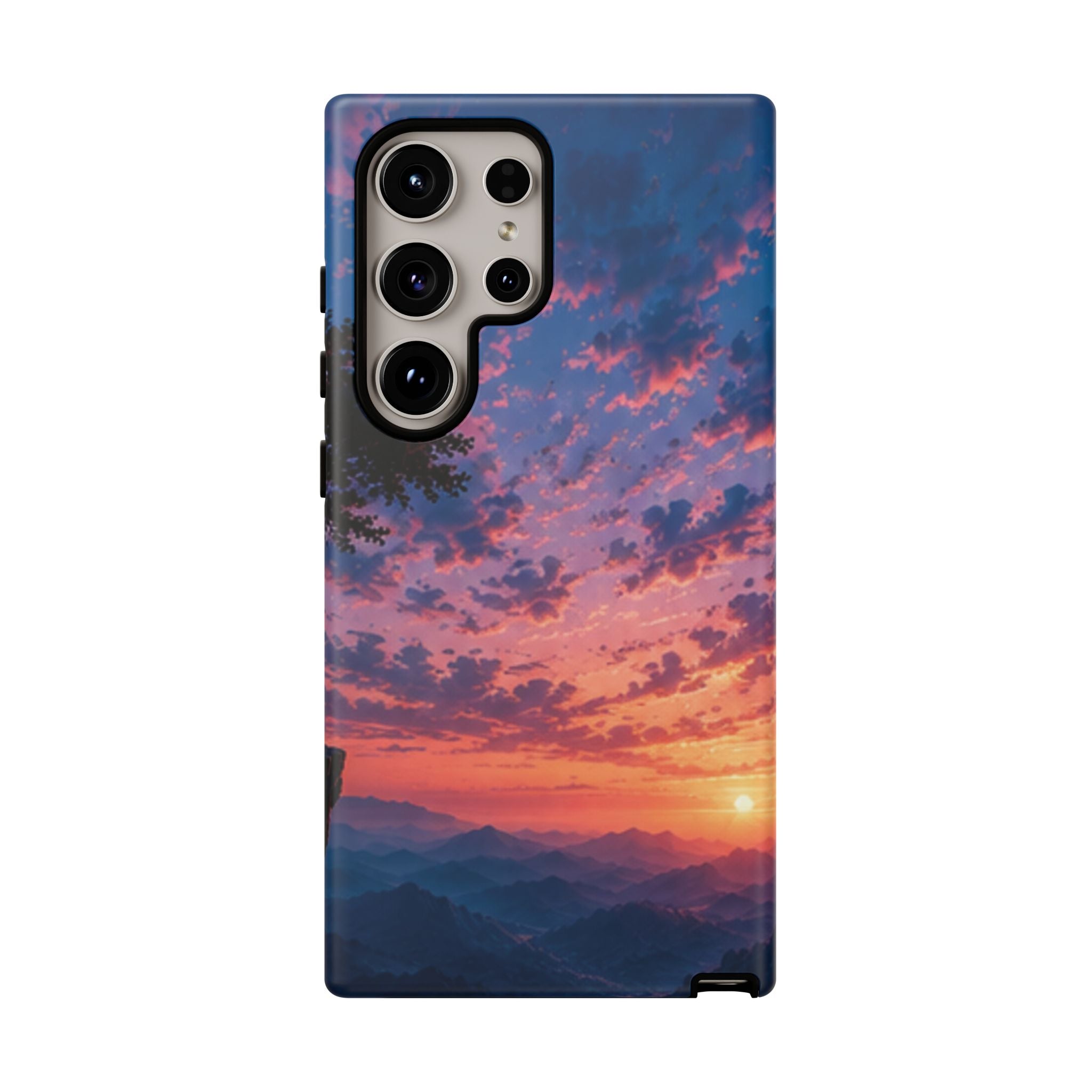 Sunset Mountain Phone Case — Tough Protective Phone Cover with Scenic Sunset Design