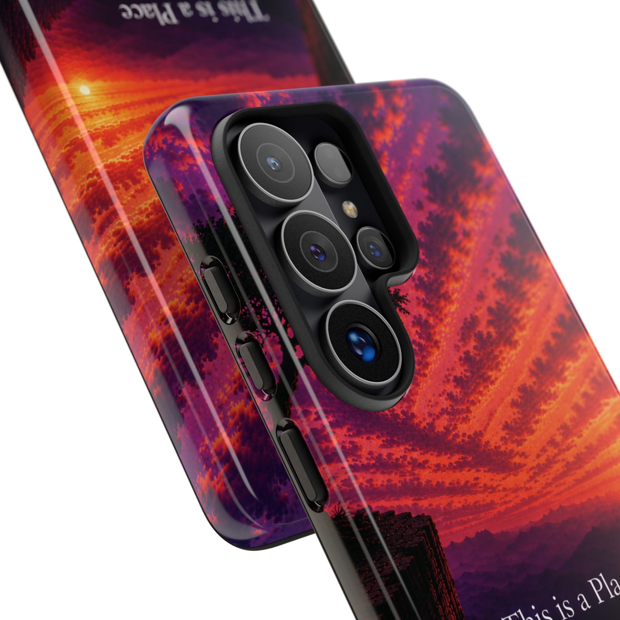 Phone Case — "This is a Place Where You're Seen, You're Heard and Not Judged" Sunset Design
