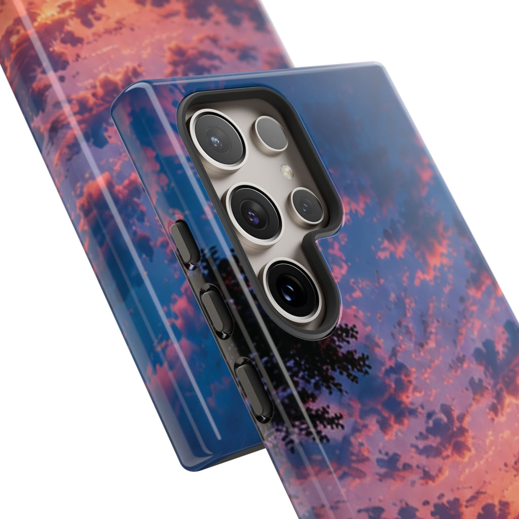Sunset Mountain Phone Case — Tough Protective Phone Cover with Scenic Sunset Design