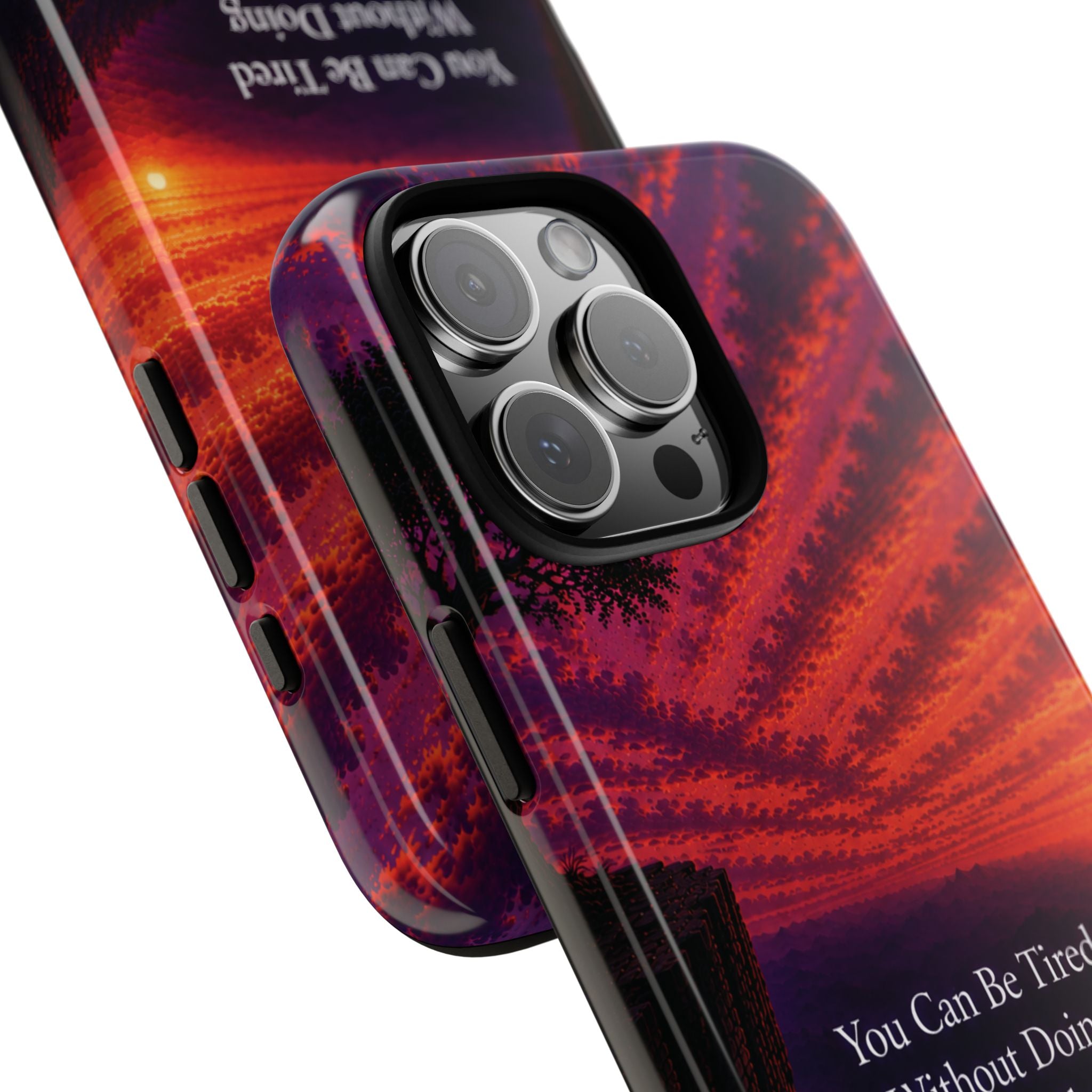 Phone Case — "Greater Is Coming" Inspirational Sunset Design