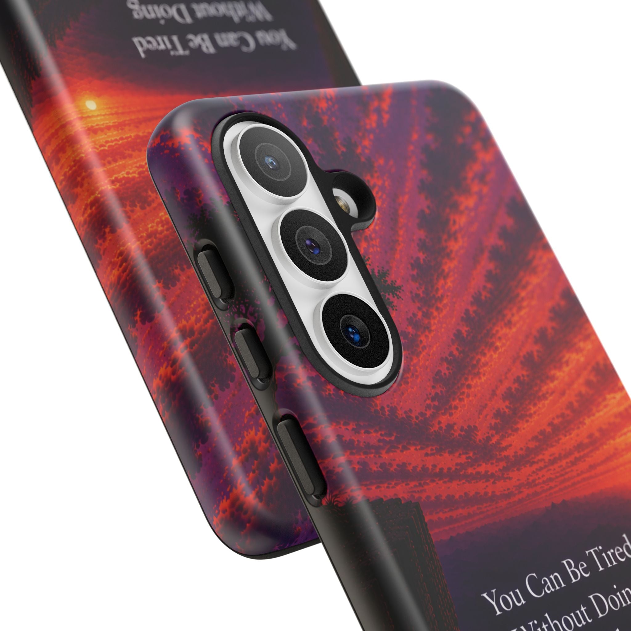 Phone Case — "Greater Is Coming" Inspirational Sunset Design