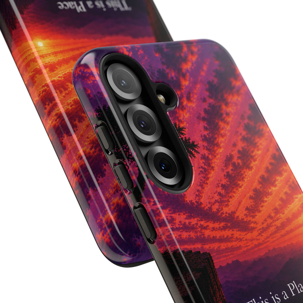 Phone Case — "This is a Place Where You're Seen, You're Heard and Not Judged" Sunset Design