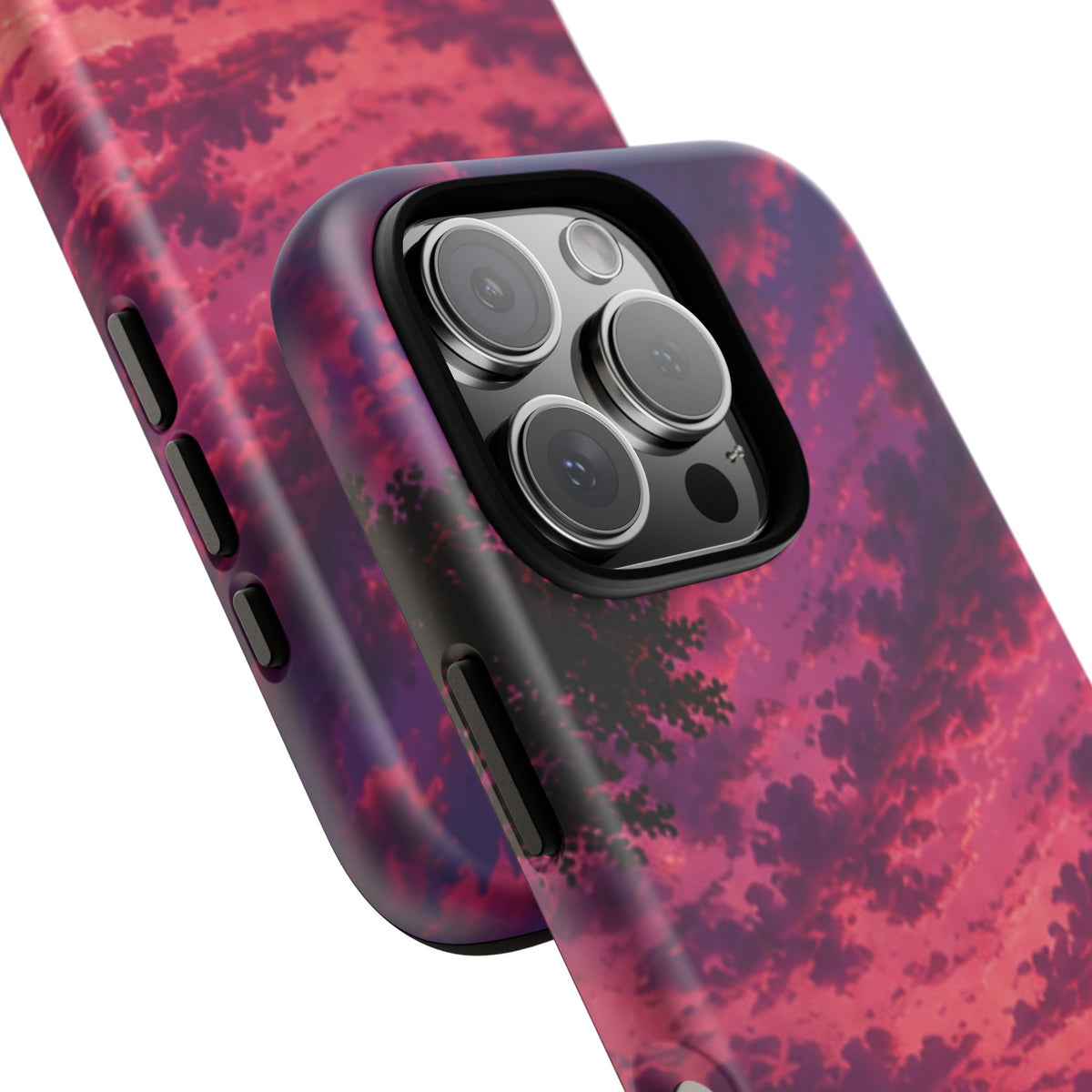 Sunset Mountain Phone Case — Purple Pink Scenic Tough Case
