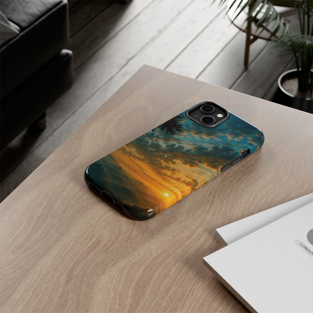 Sunrise Mountain Landscape Tough Phone Case