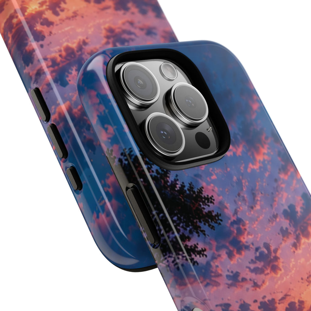 Sunset Mountain Phone Case — Tough Protective Phone Cover with Scenic Sunset Design