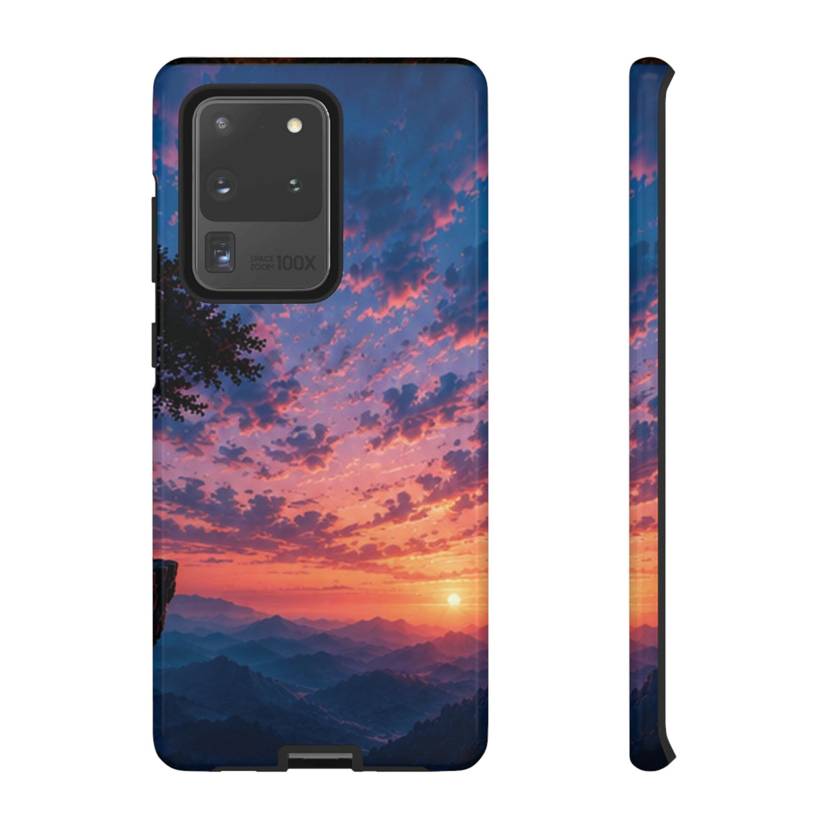 Sunset Mountain Phone Case — Tough Protective Phone Cover with Scenic Sunset Design