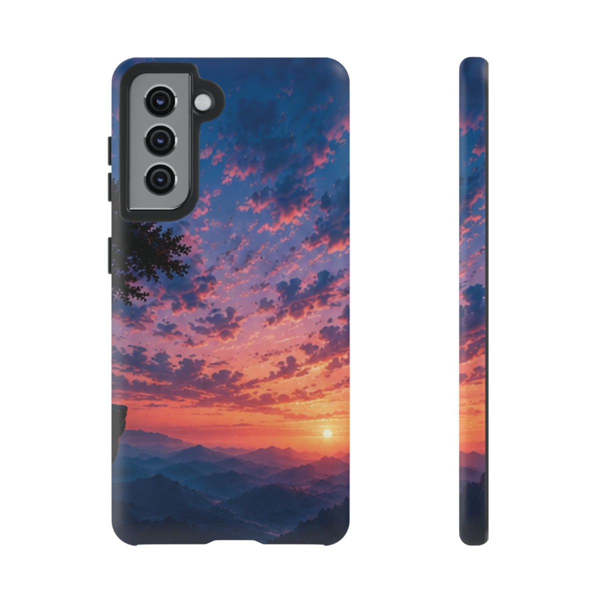 Sunset Mountain Phone Case — Tough Protective Phone Cover with Scenic Sunset Design