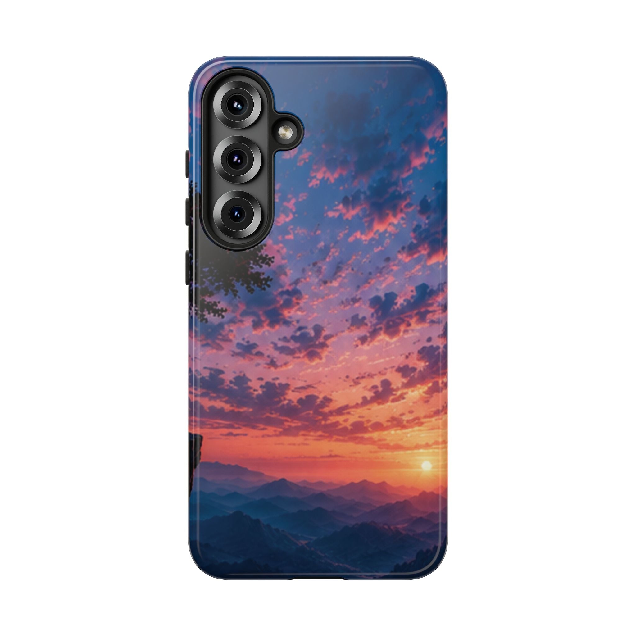 Sunset Mountain Phone Case — Tough Protective Phone Cover with Scenic Sunset Design
